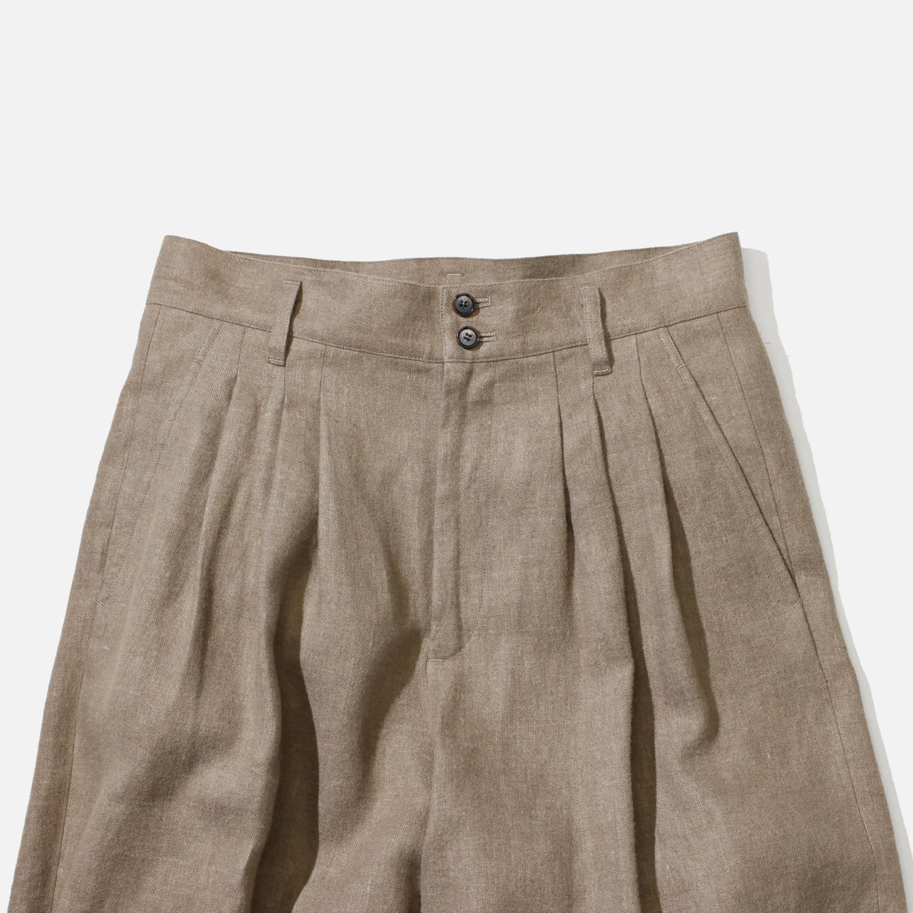 BALLOON WIDE SLACKS（BEIGE）