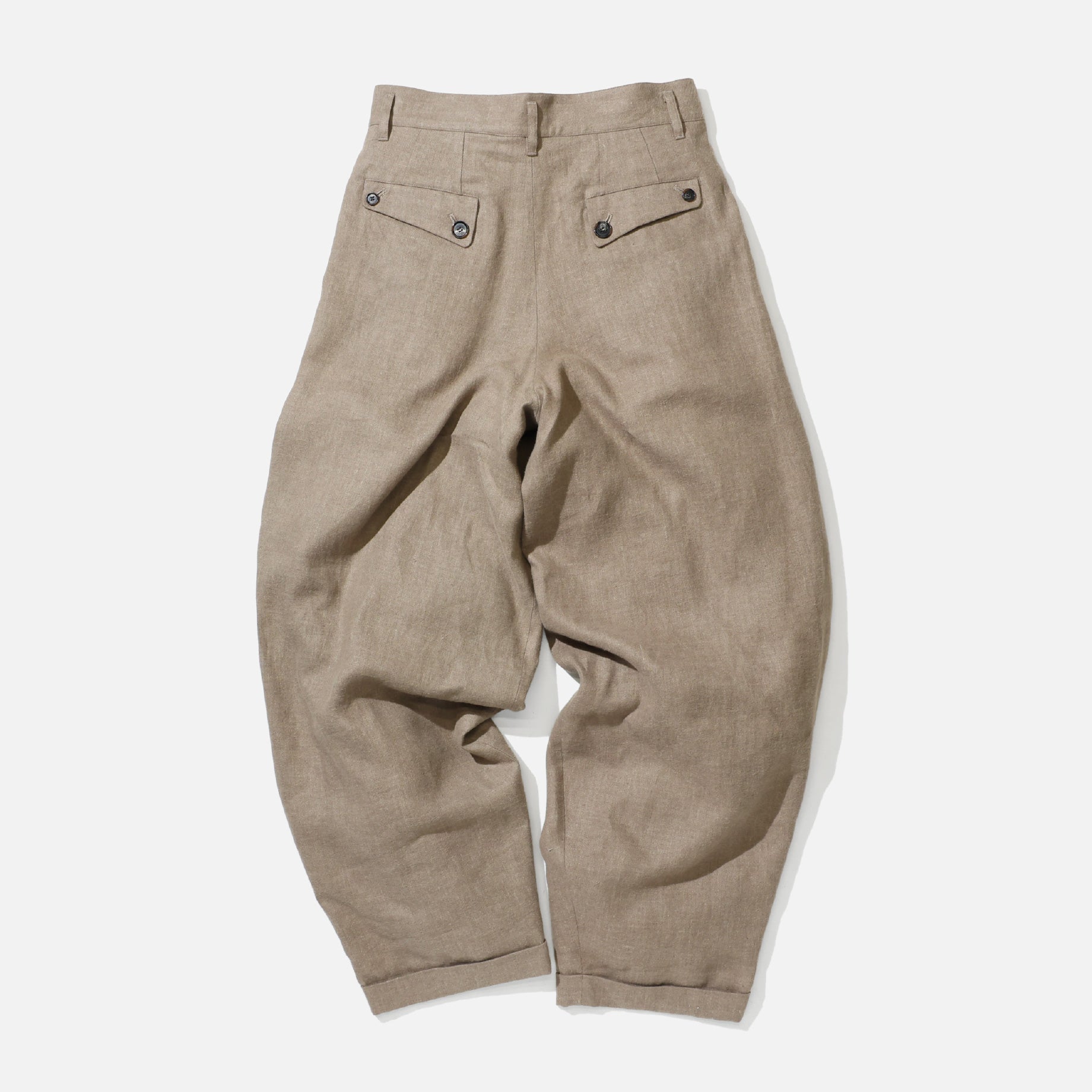 BALLOON WIDE SLACKS（BEIGE）