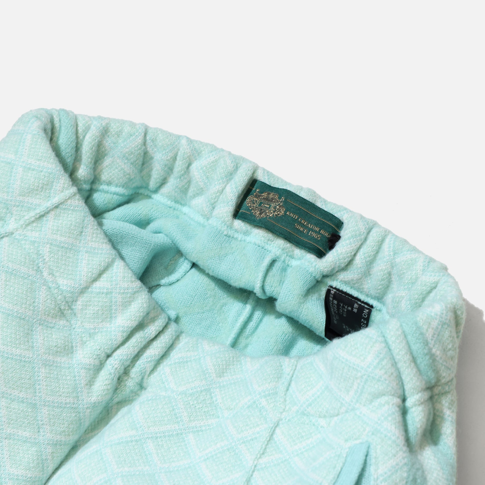 KNITTED TRACK PANTS （GREEN）