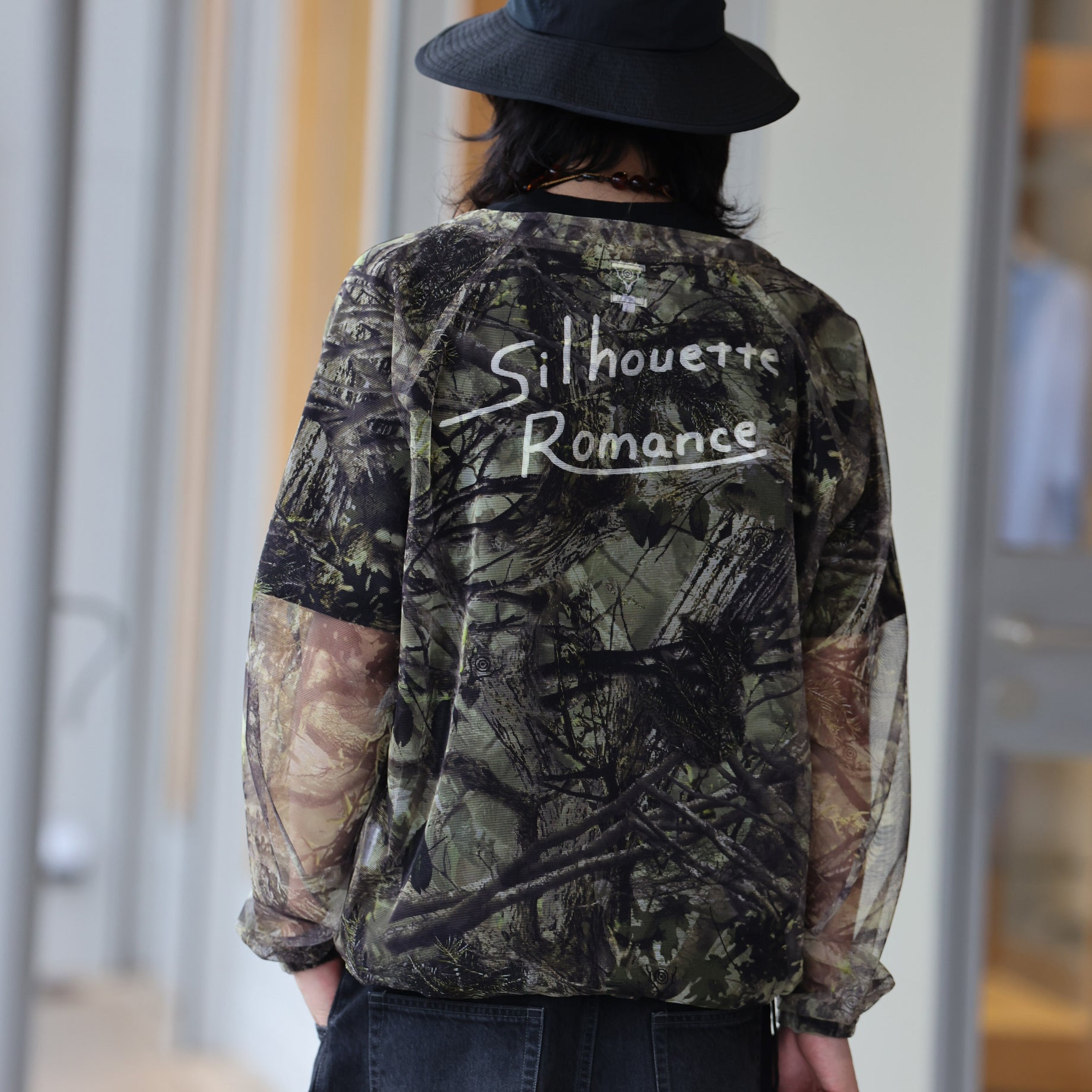 BUSH CREW NECK SHIRT - L/W MESH（S2W8 CAMO）