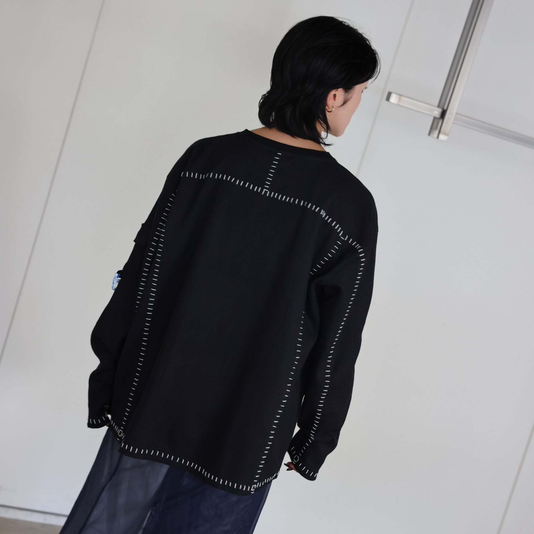 ARTISAN MAP LONG SLEEVE TEE（BLACK）