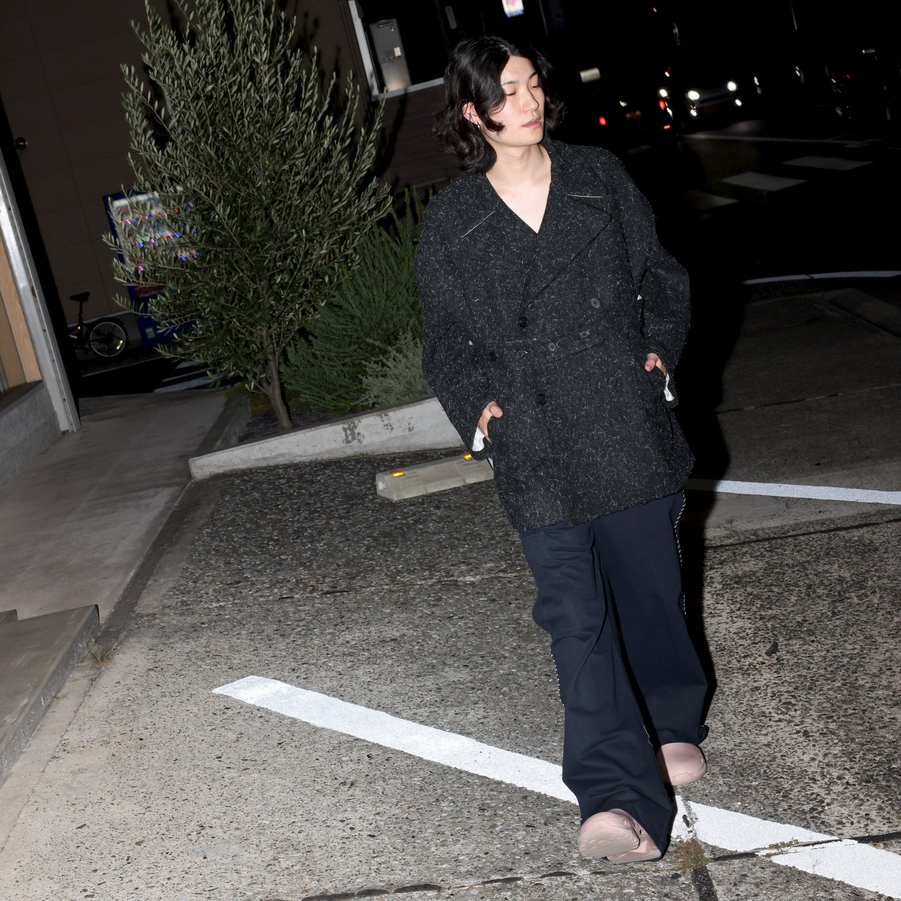 HUGE PEA COAT （BLACK）
