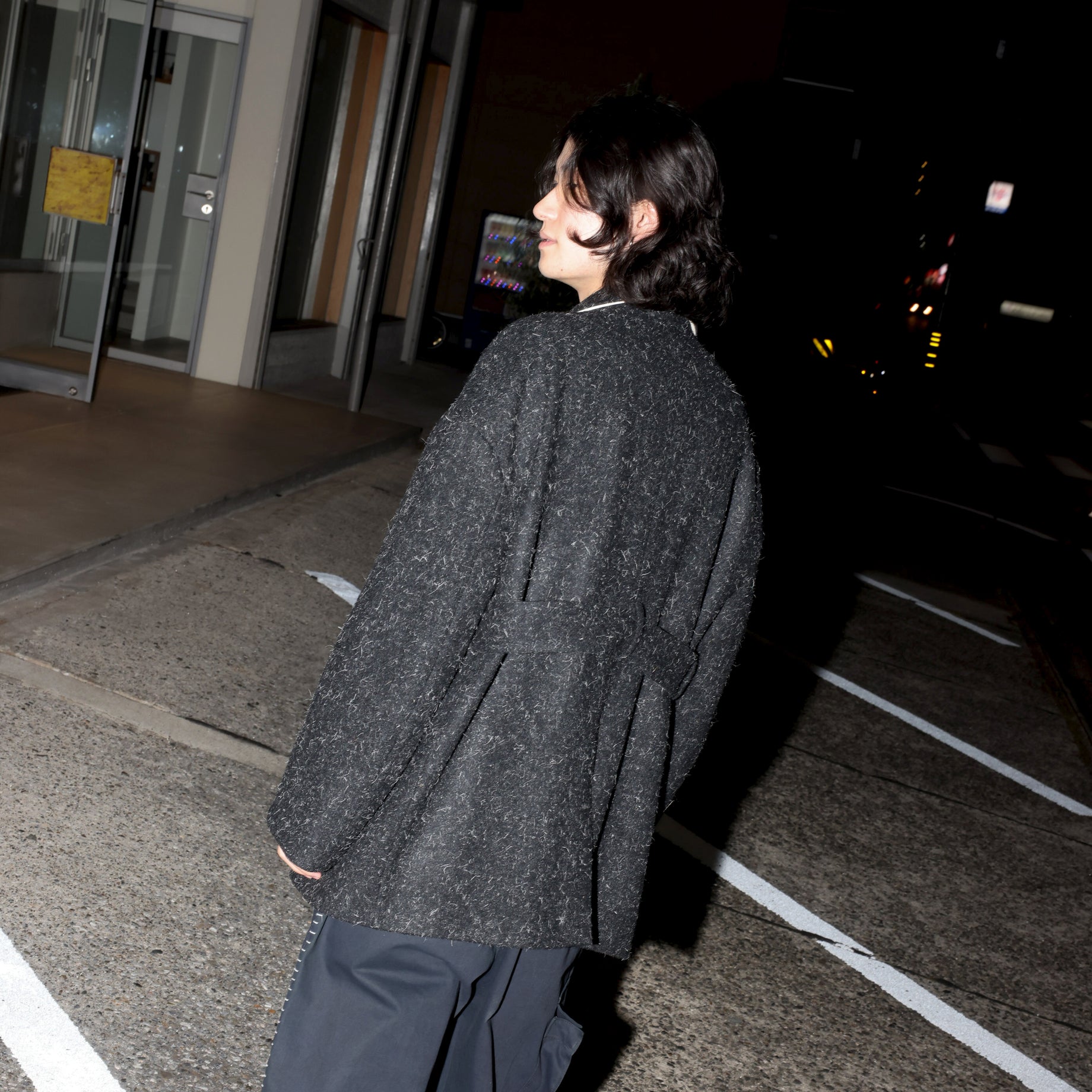 HUGE PEA COAT （BLACK）