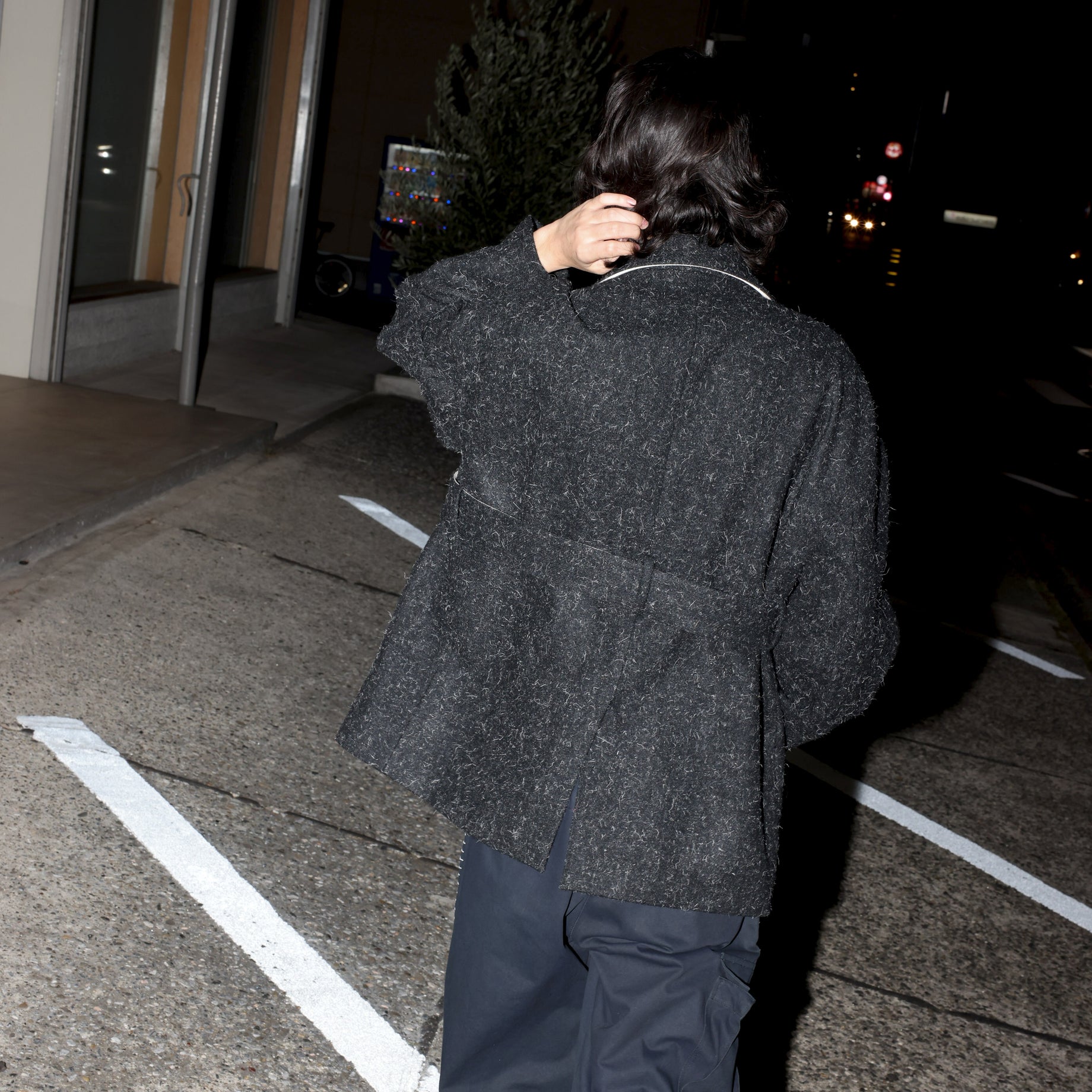 HUGE PEA COAT （BLACK）
