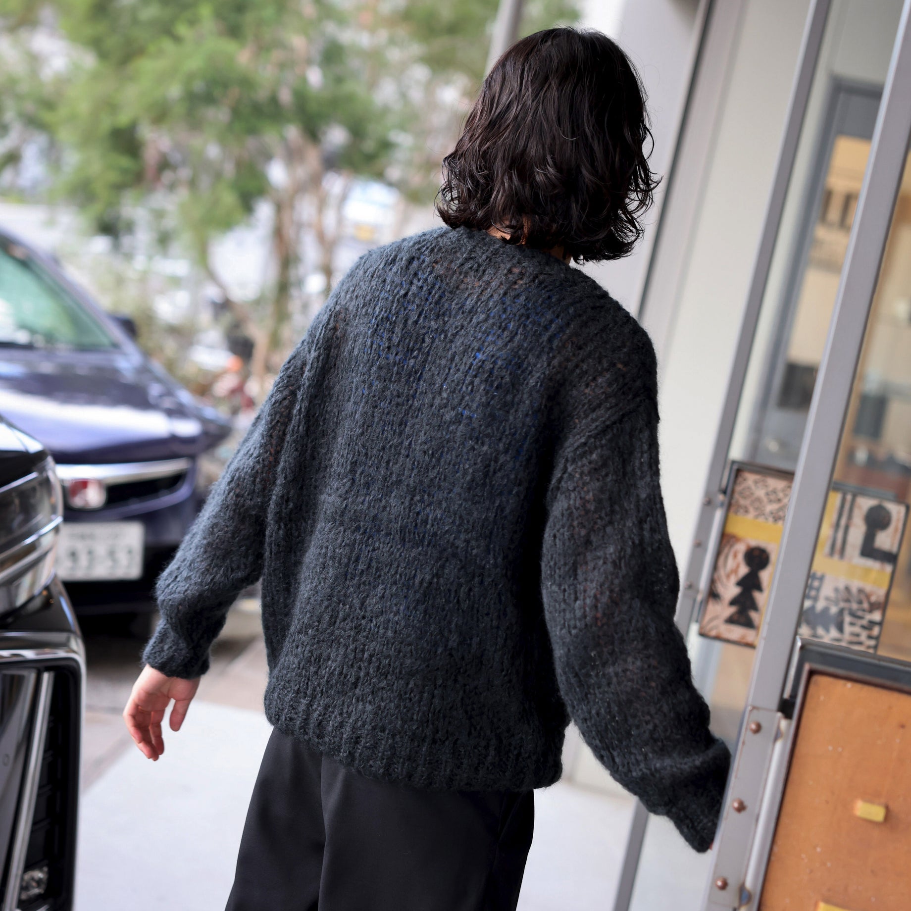 MOHAIR PULLOVER KNIT（BLACK）