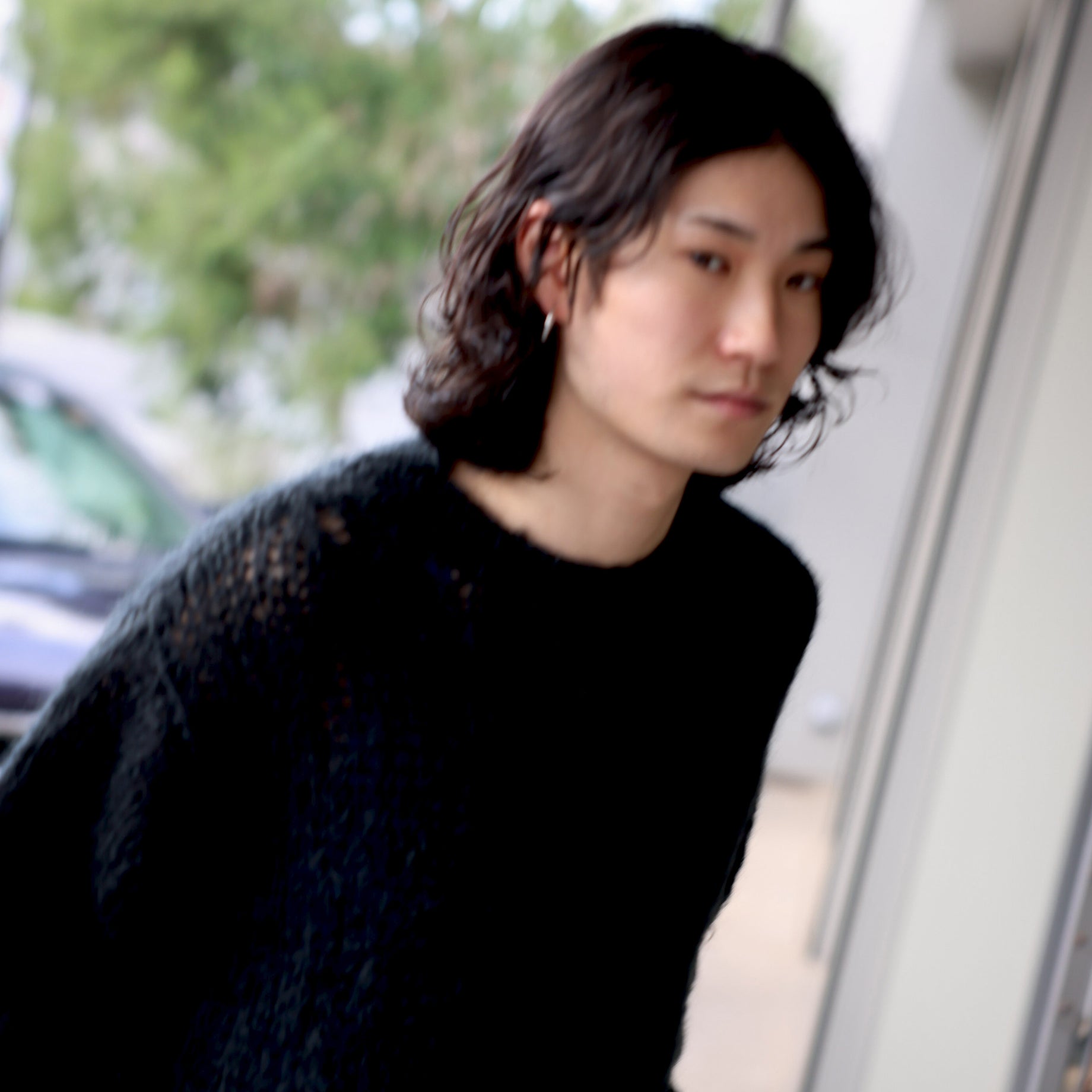 MOHAIR PULLOVER KNIT（BLACK）