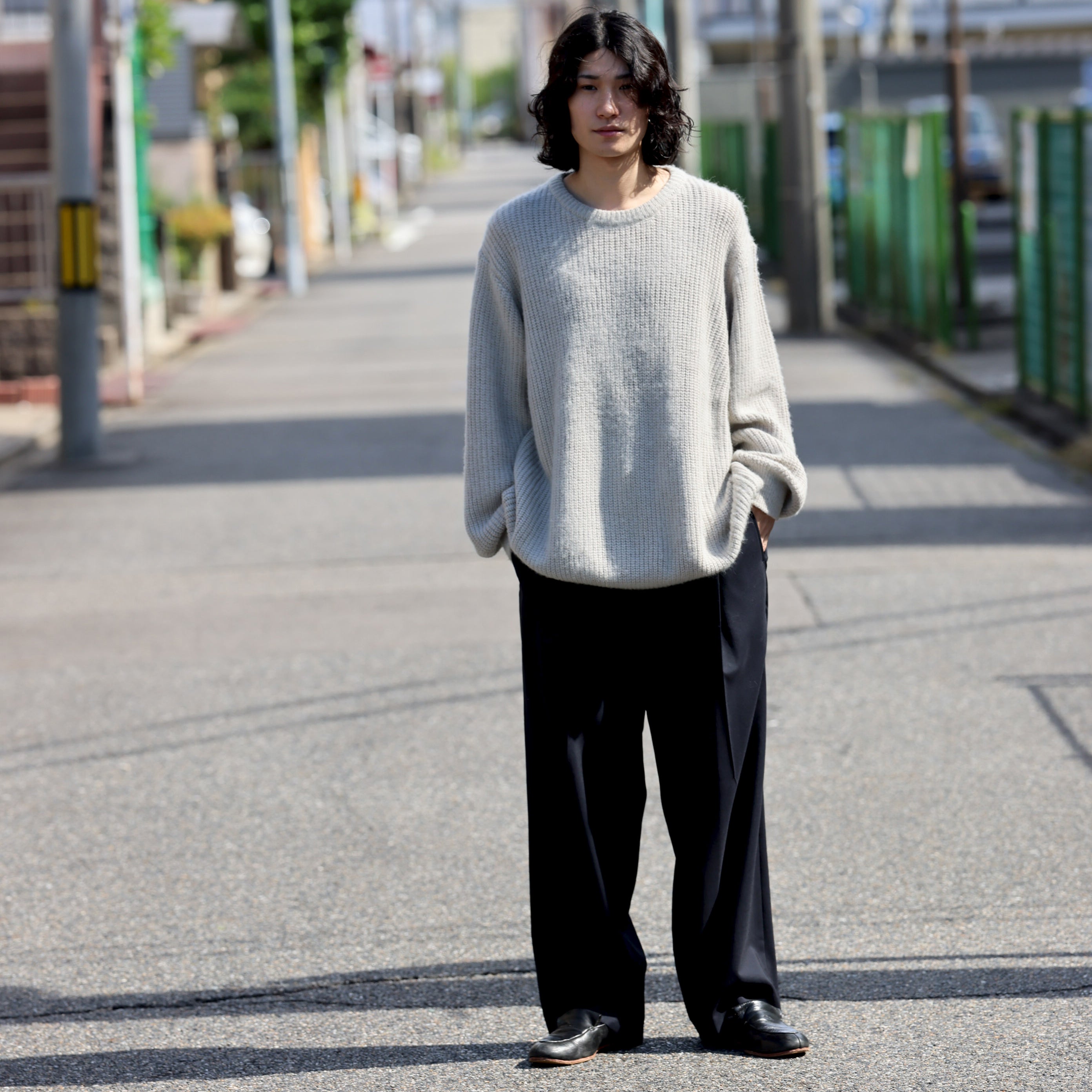 WOOL TROPICAL - 1 TUCK PANTS （D.NAVY） – UNEVEN HUB STORE｜想像を