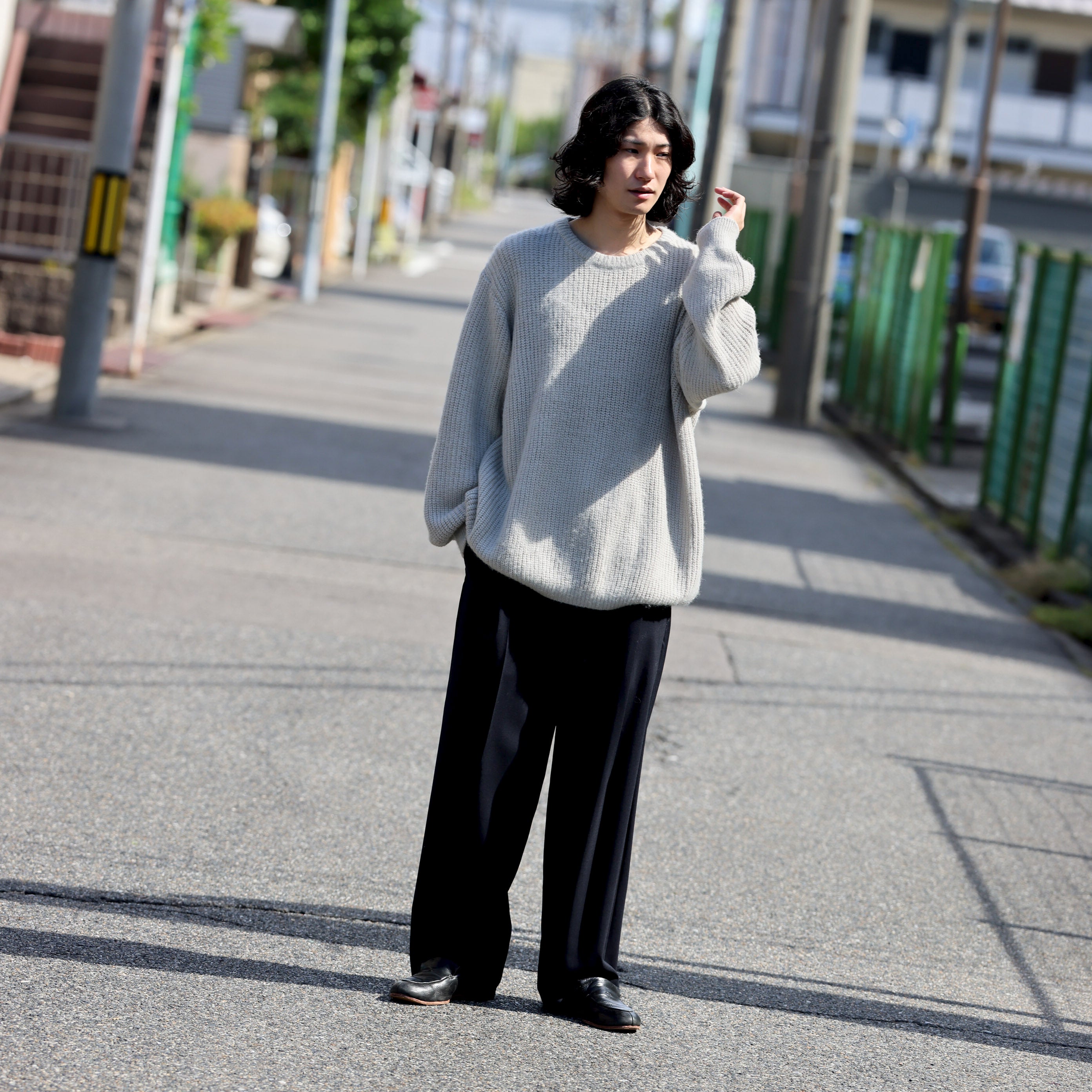 WOOL TROPICAL - 1 TUCK PANTS （D.NAVY） – UNEVEN HUB STORE｜想像を