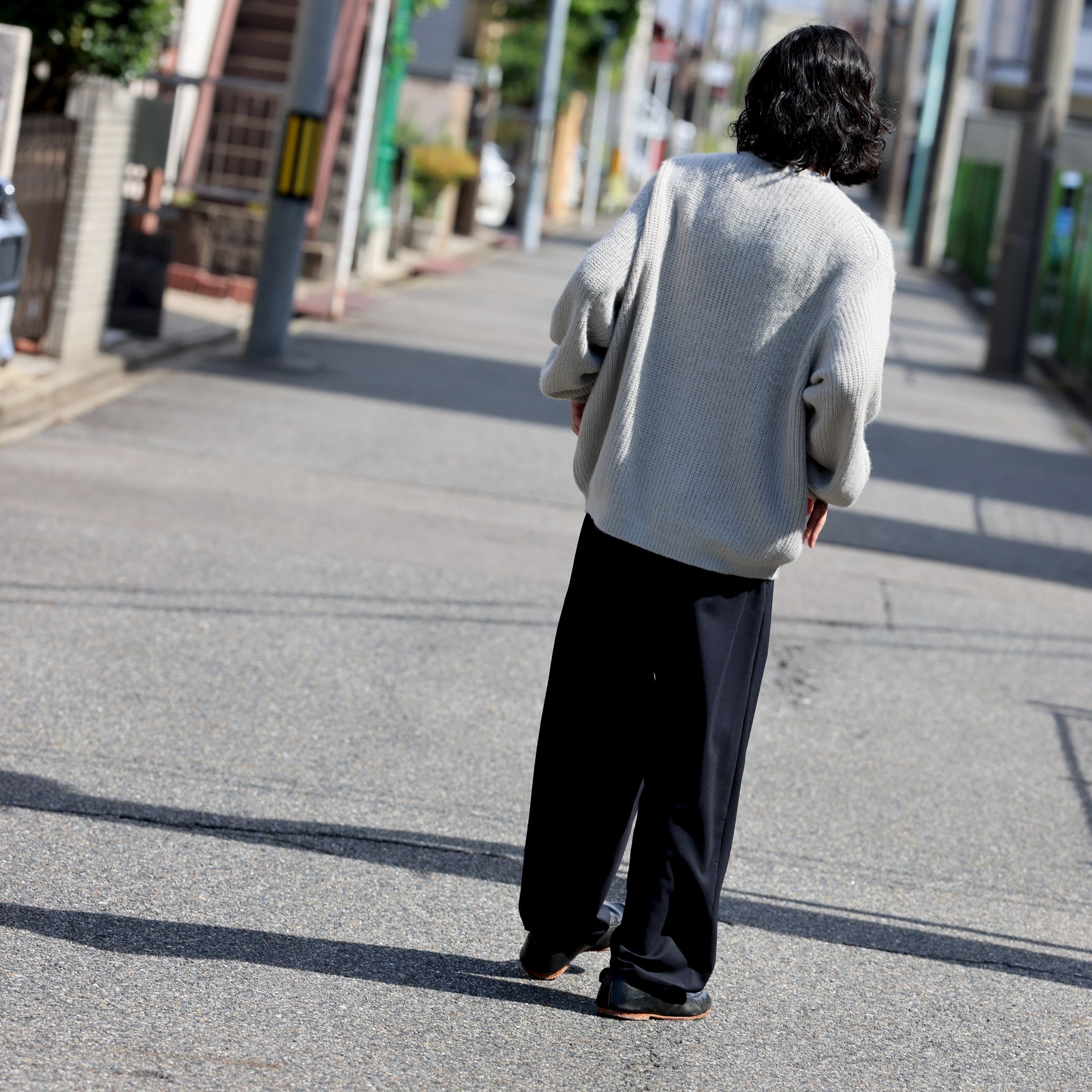 KNIT CARDIGAN （L.BEIGE）