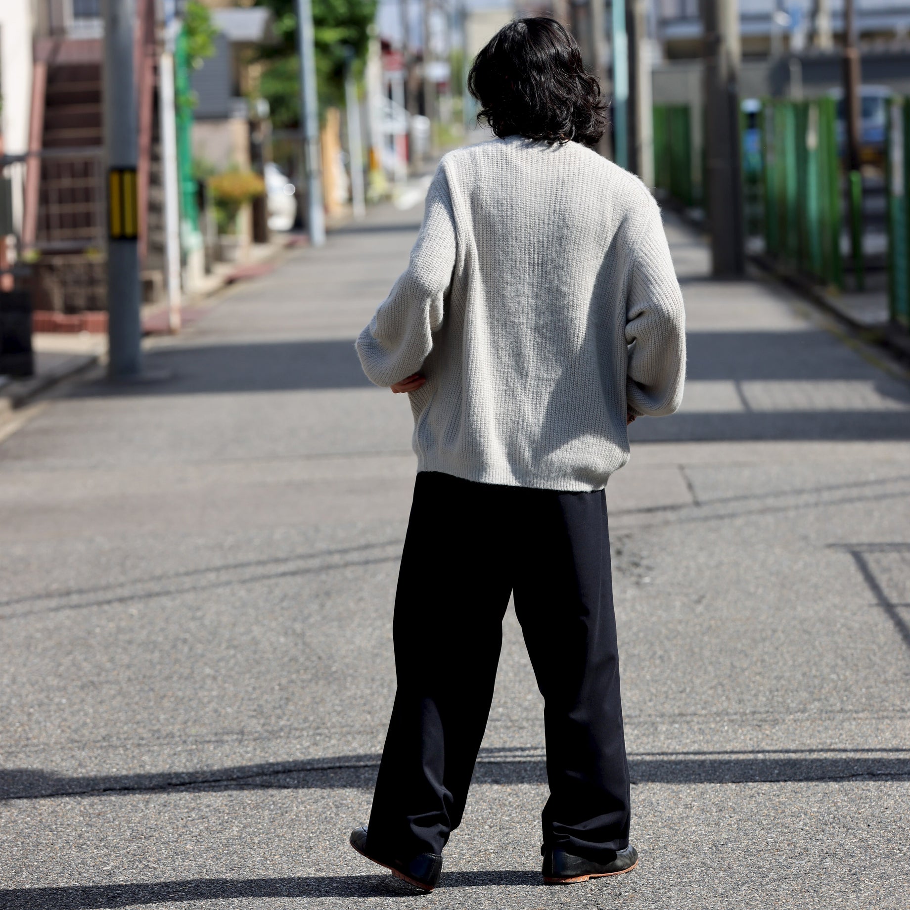 KNIT CARDIGAN （L.BEIGE）