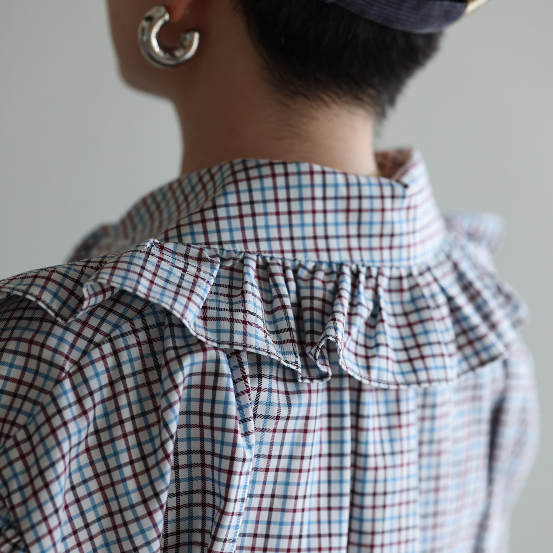 MONOGRAM STITCH SPENCER SHIRT - TATTERSALL （PLAID）
