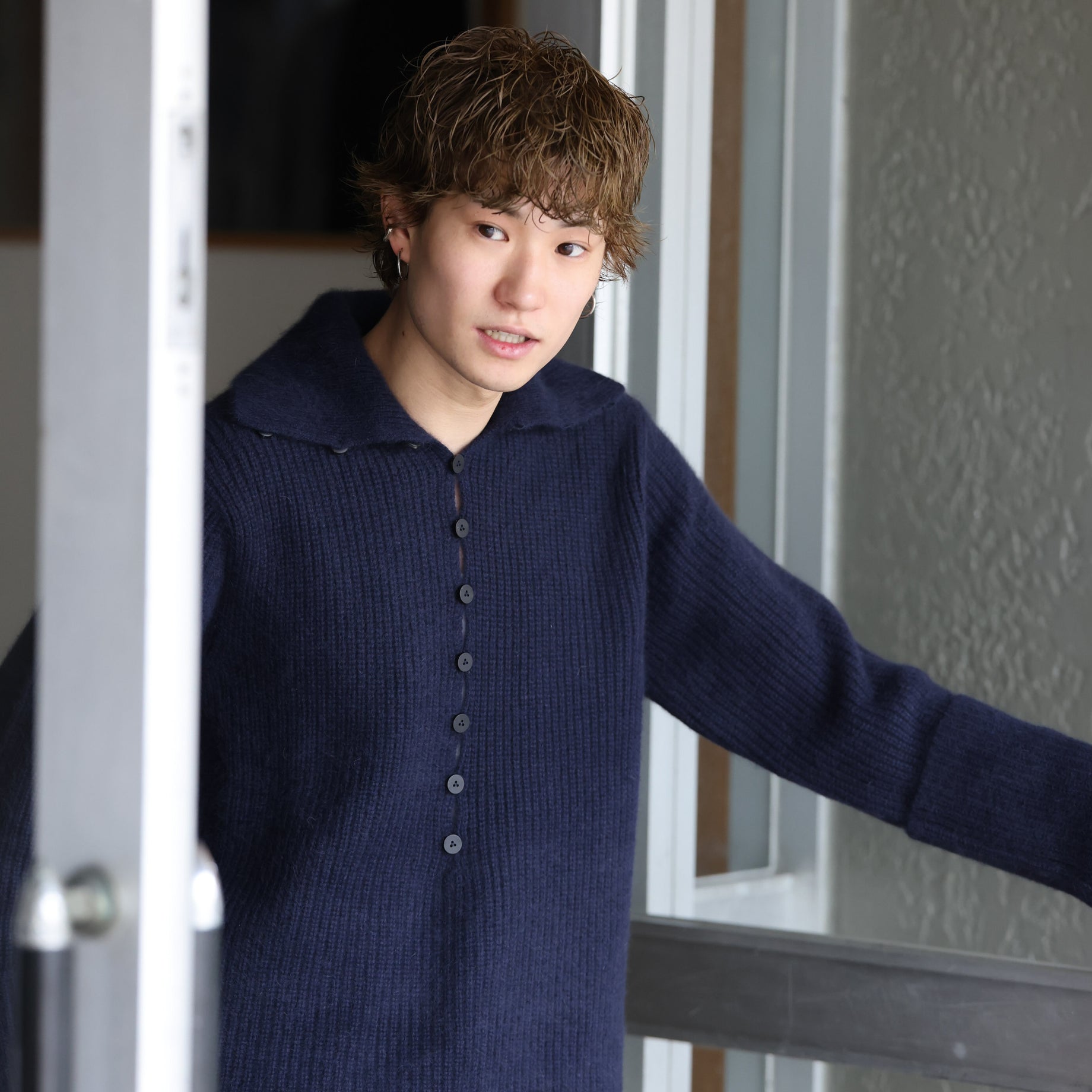 BUTTONED DRIVERS（NAVY）