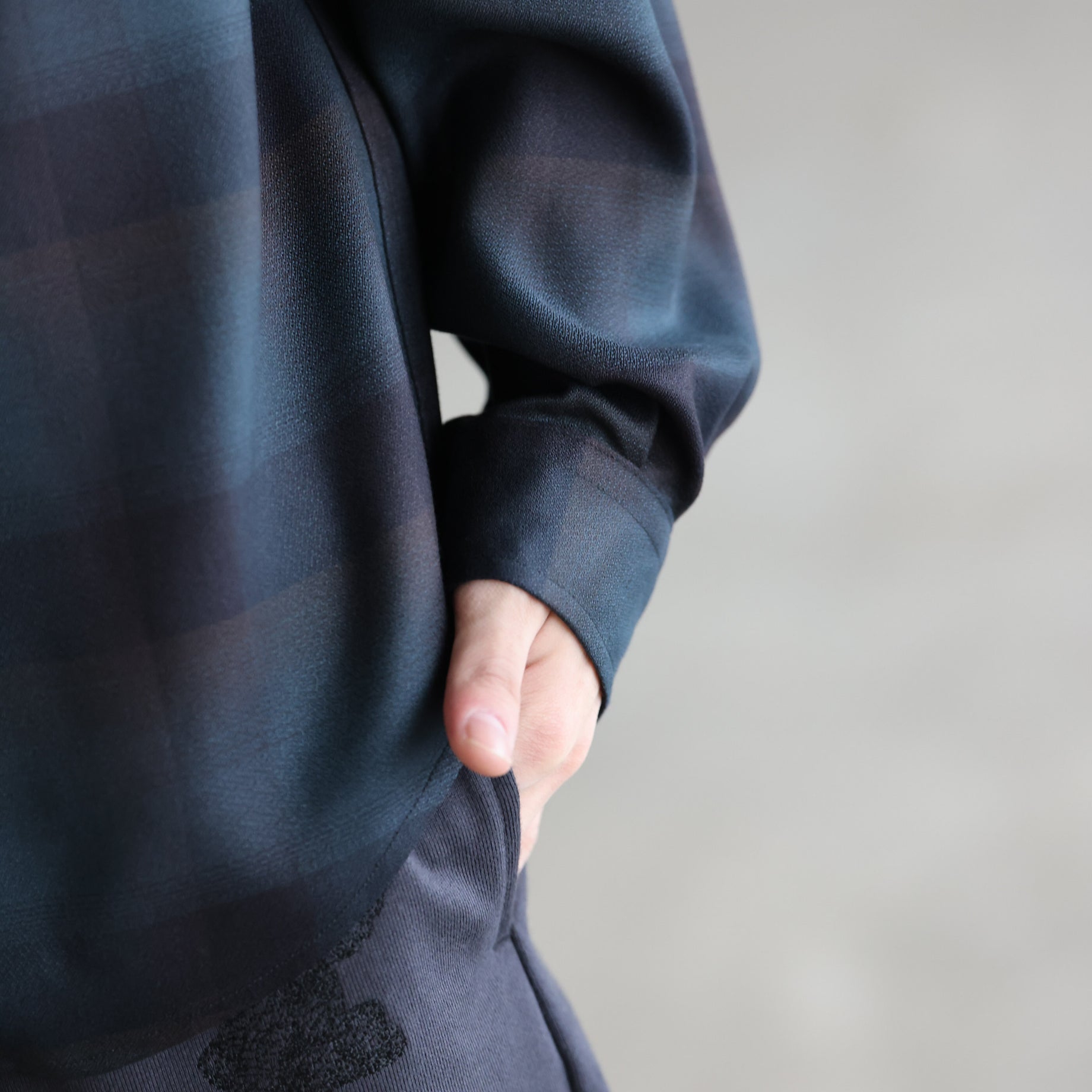 PLAID OPEN COLLAR SHIRTS （DEEP GREEN）