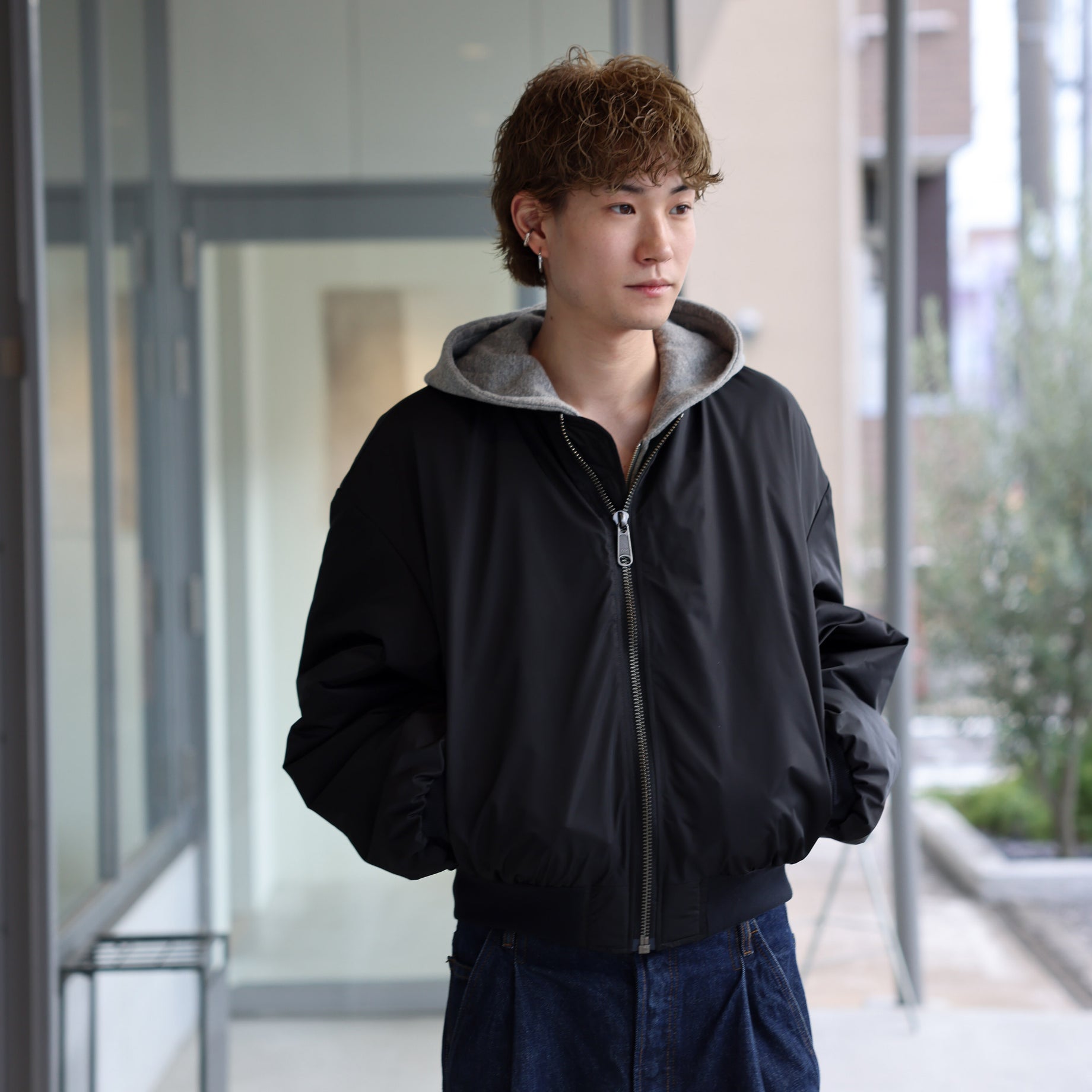 HIDDEN BOMBER JACKET （BLACK）