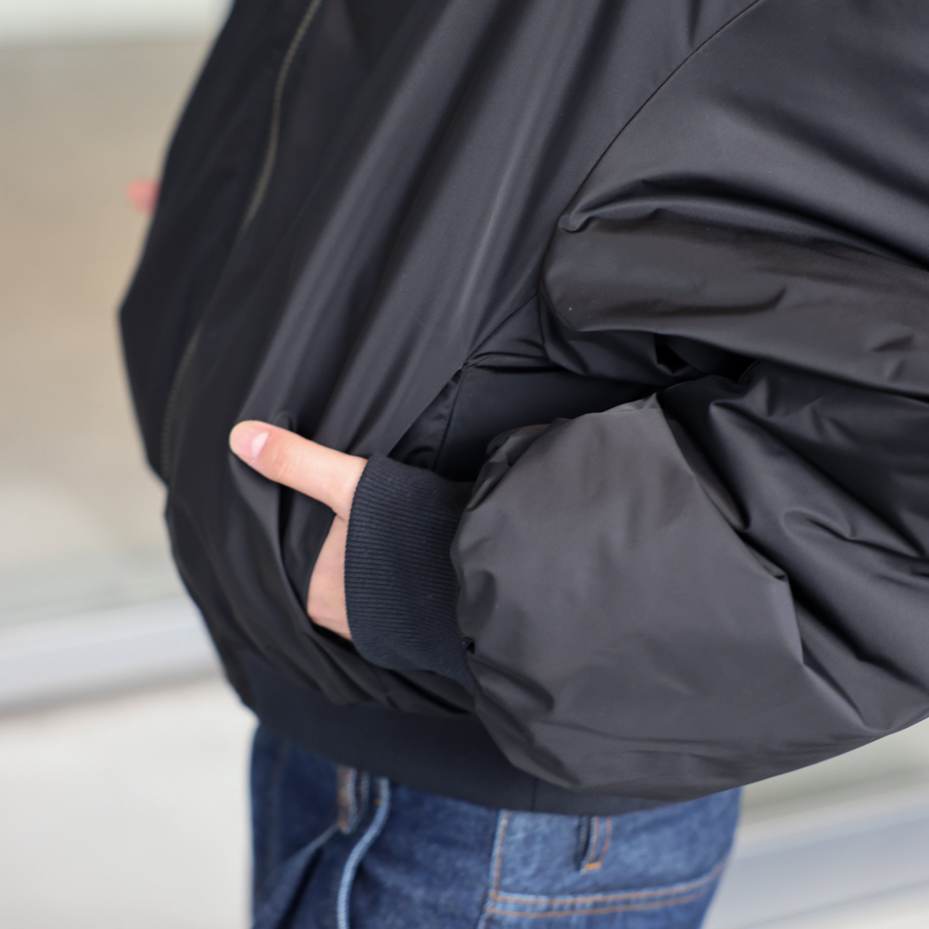 HIDDEN BOMBER JACKET （BLACK）