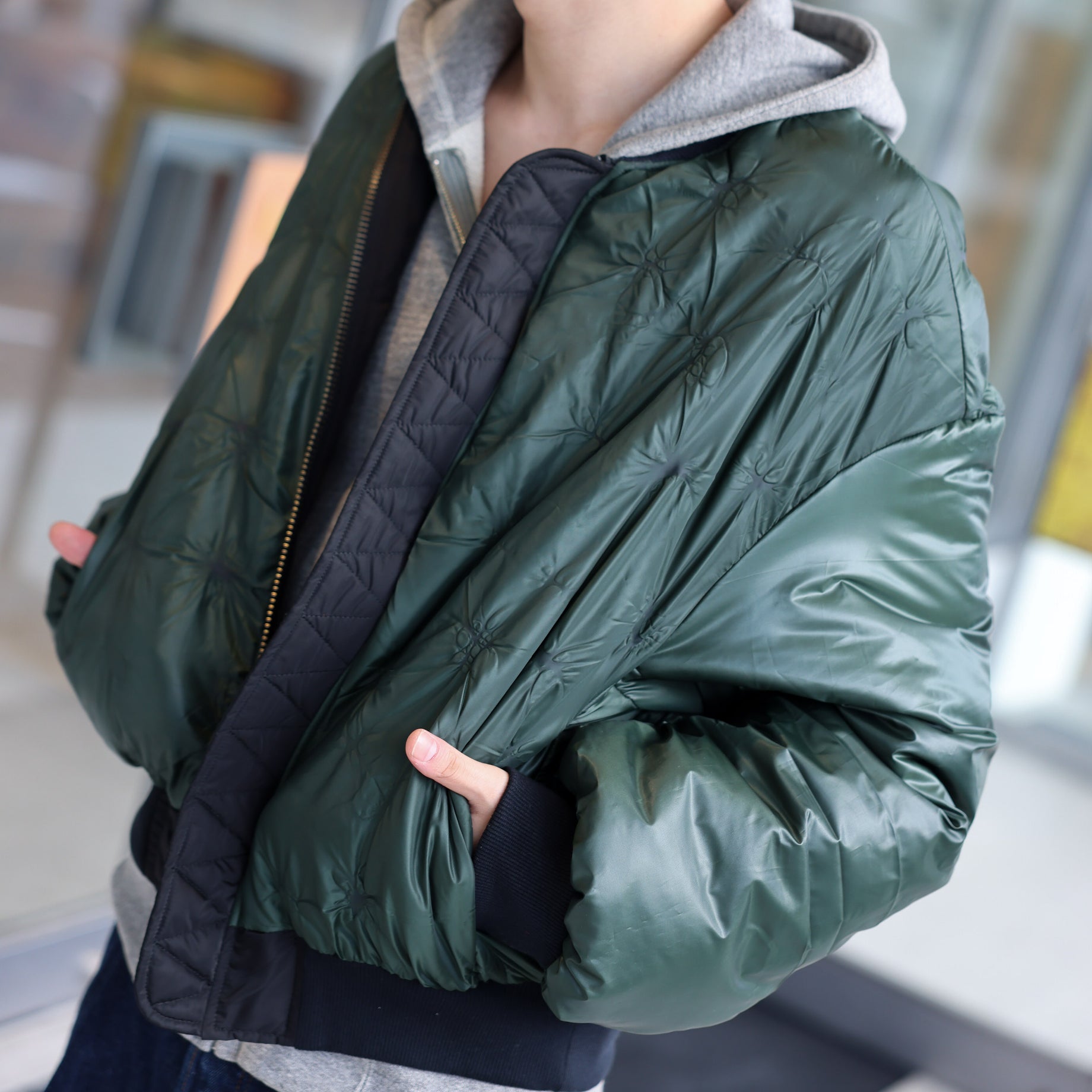 HIDDEN BOMBER JACKET （BLACK）