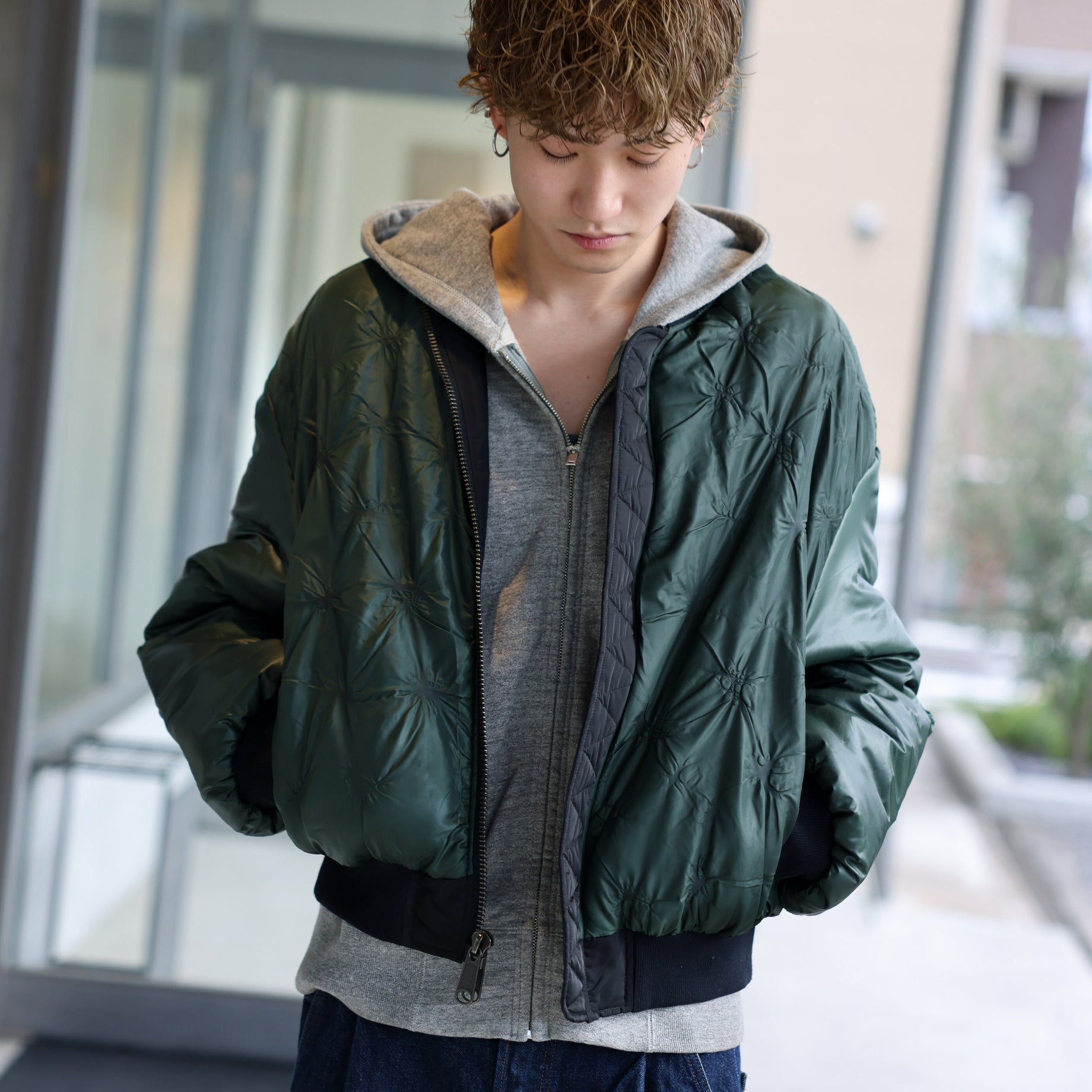 HIDDEN BOMBER JACKET （BLACK）