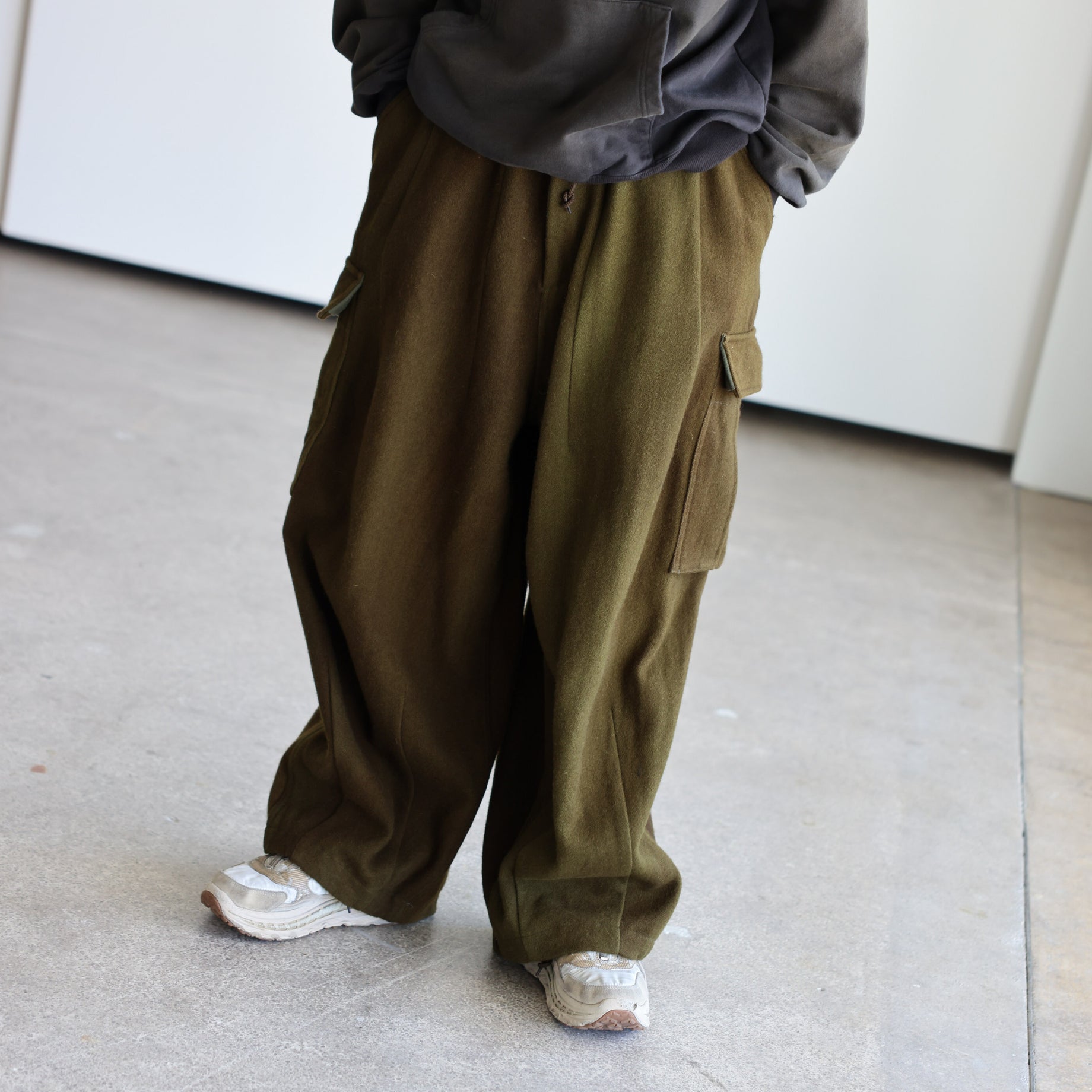 H.D BDU Pant - Wool Uneven Dye（OLIVE）