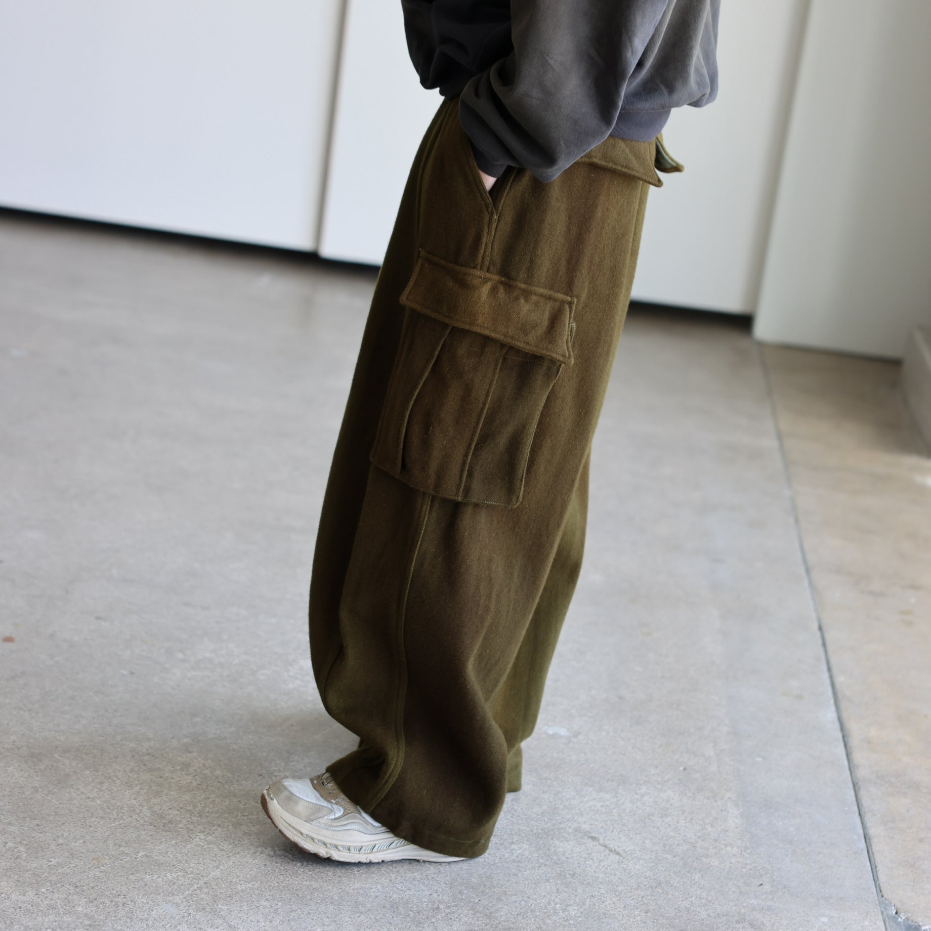 H.D BDU Pant - Wool Uneven Dye（OLIVE）