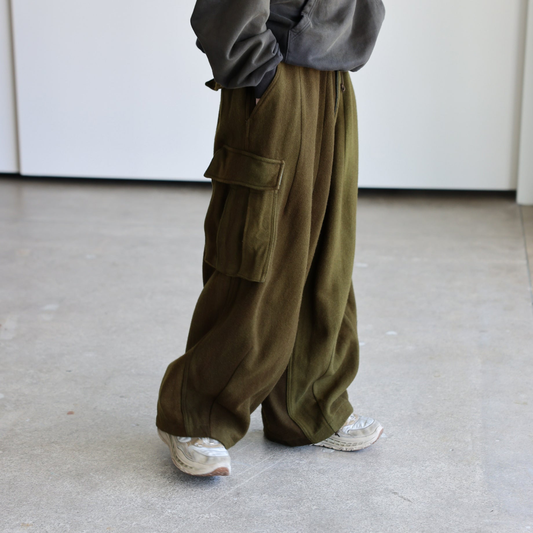 H.D BDU Pant - Wool Uneven Dye（OLIVE）