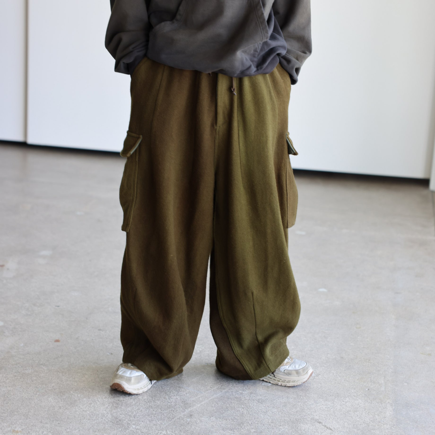 H.D BDU Pant - Wool Uneven Dye（OLIVE）