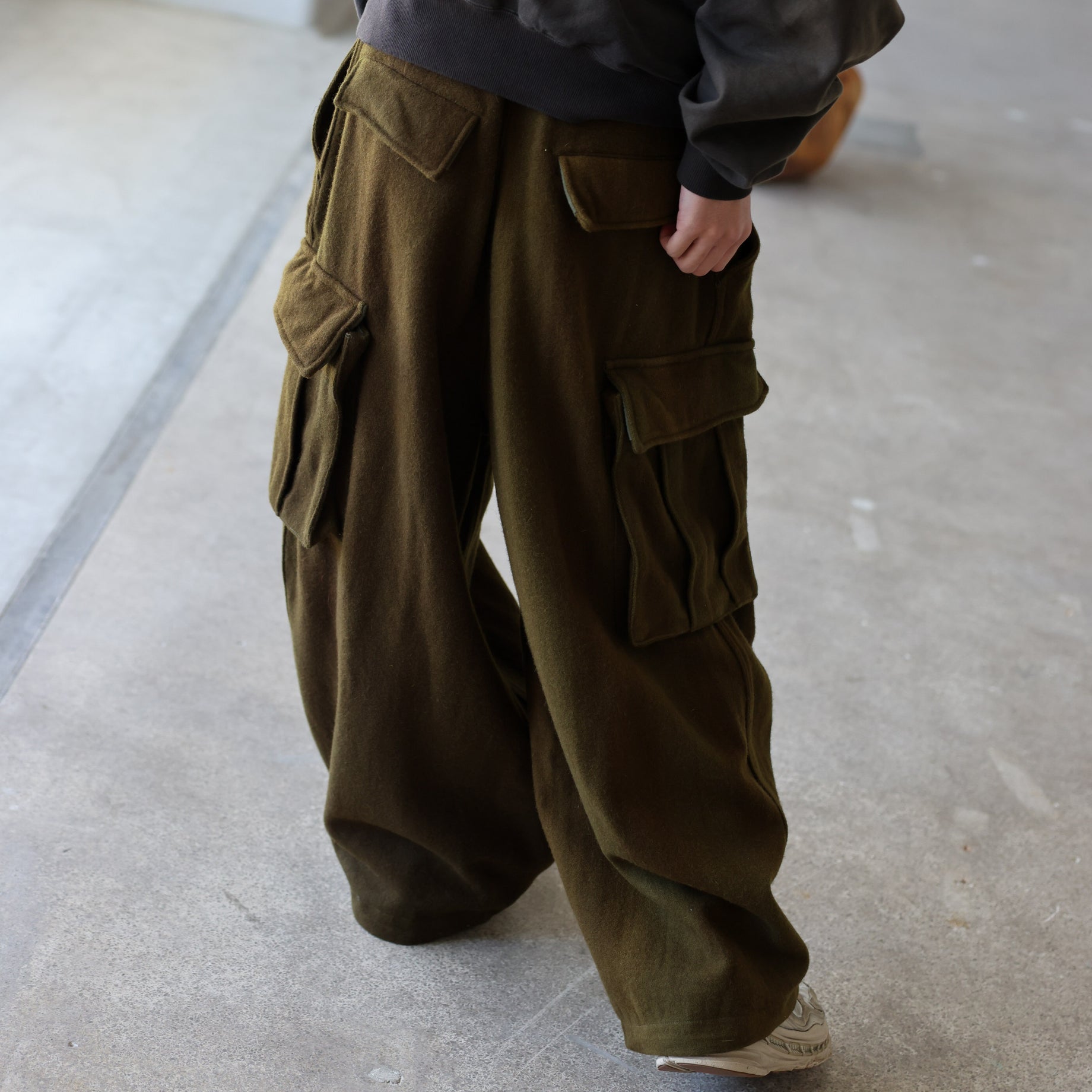 H.D BDU Pant - Wool Uneven Dye（OLIVE）