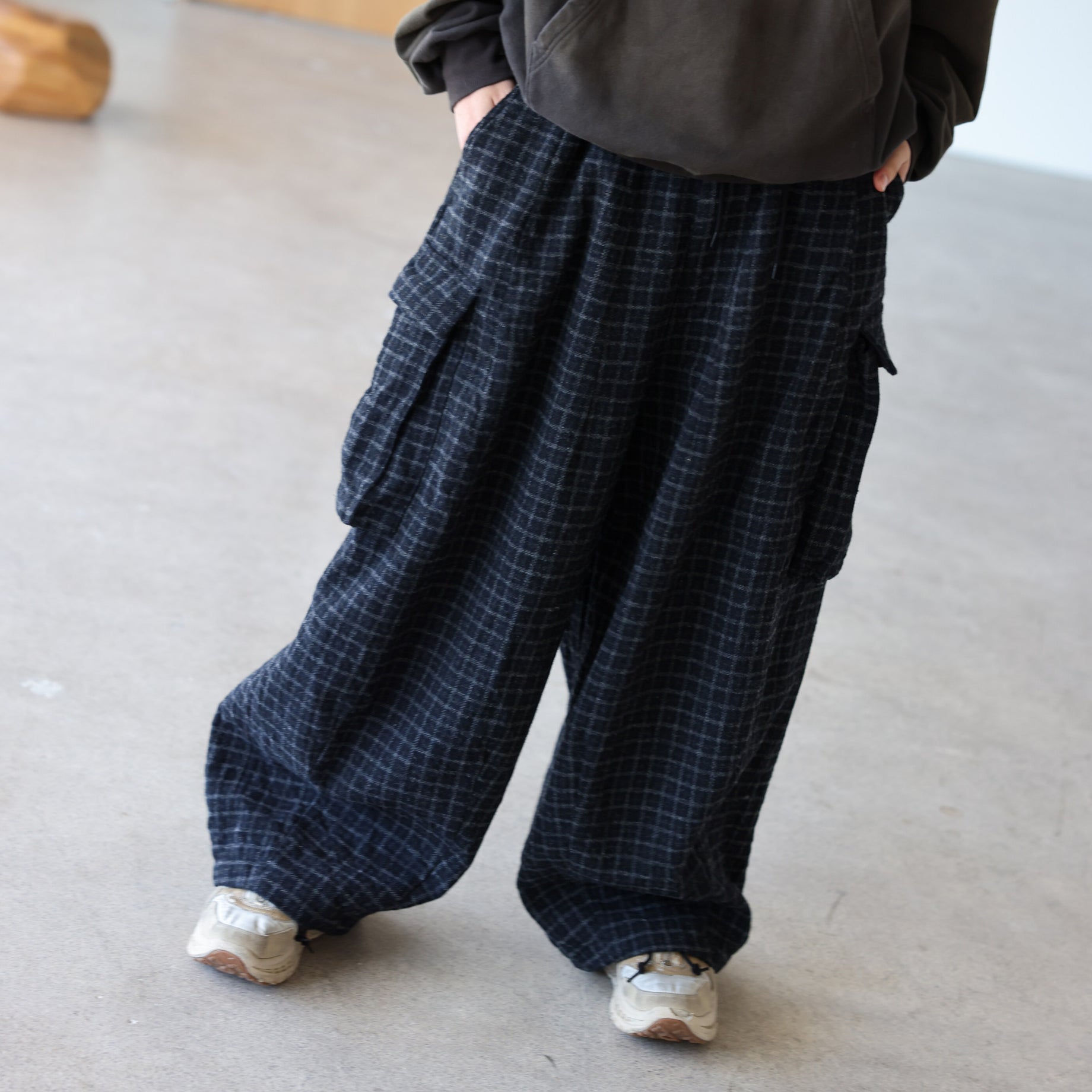 H.D BDU Pant - Wool Tweed Plaid（CHARCOAL）