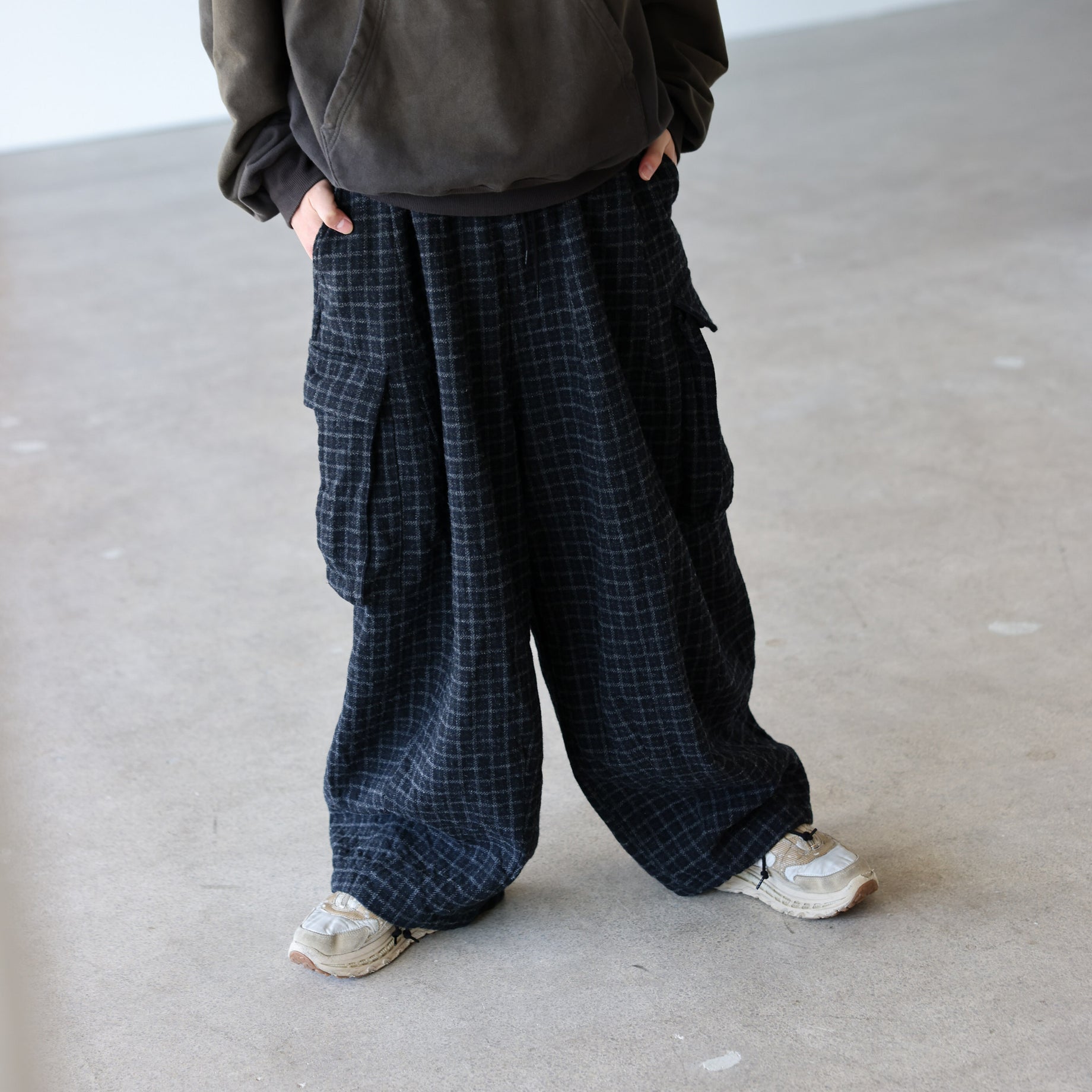 H.D BDU Pant - Wool Tweed Plaid（CHARCOAL）