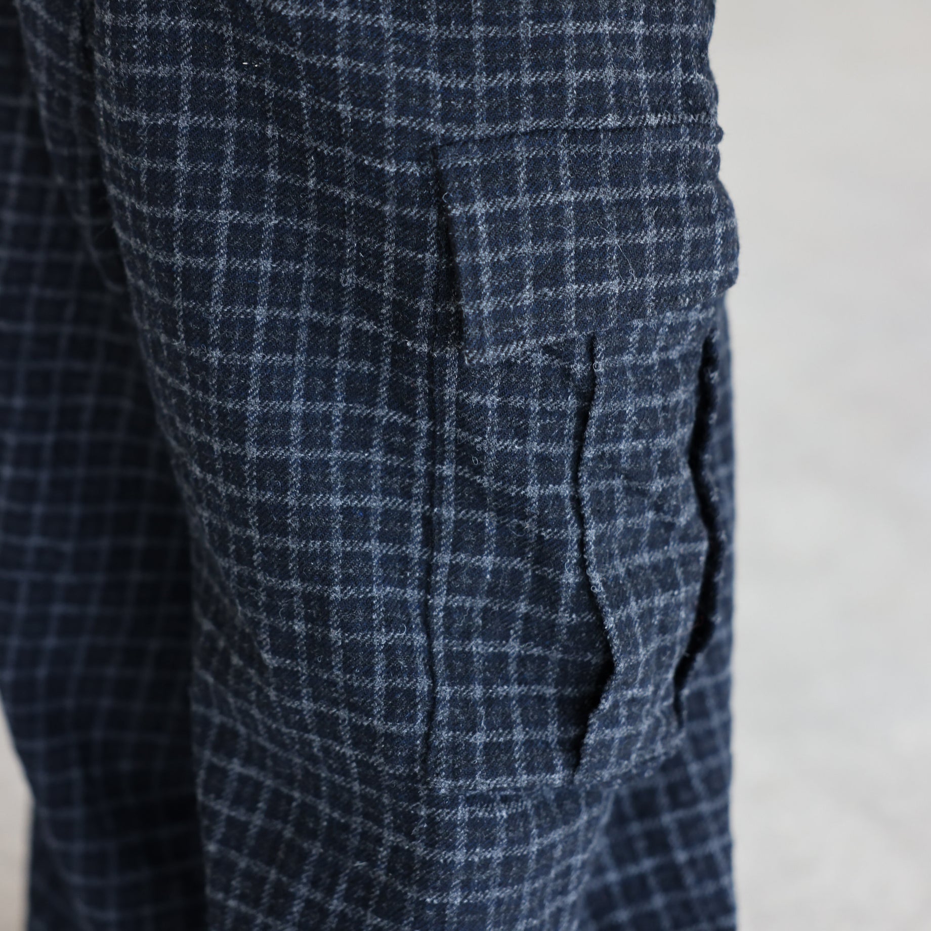 H.D BDU Pant - Wool Tweed Plaid（CHARCOAL）