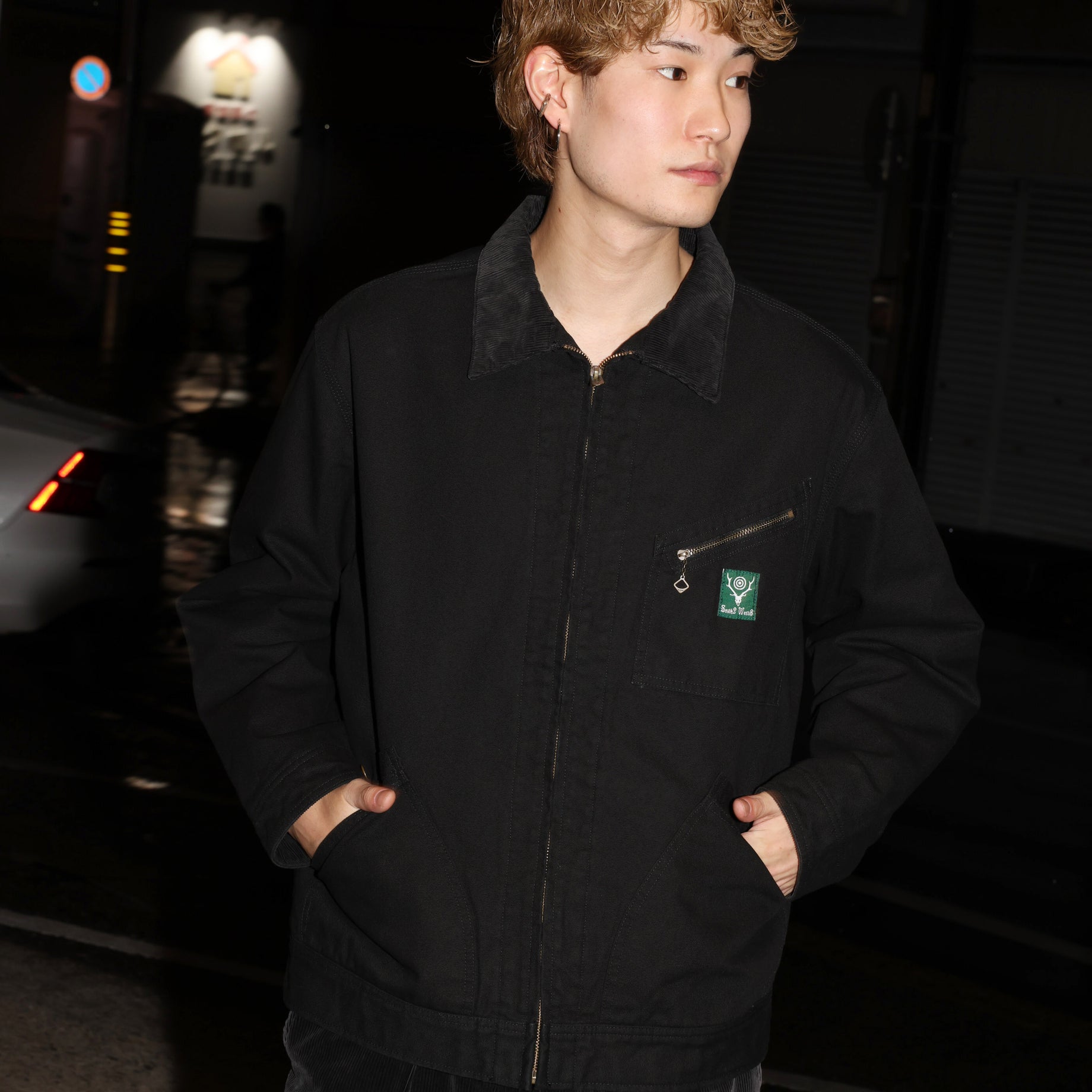 WORK JACKET - 11.5OZ COTTON CANVAS （BLACK）