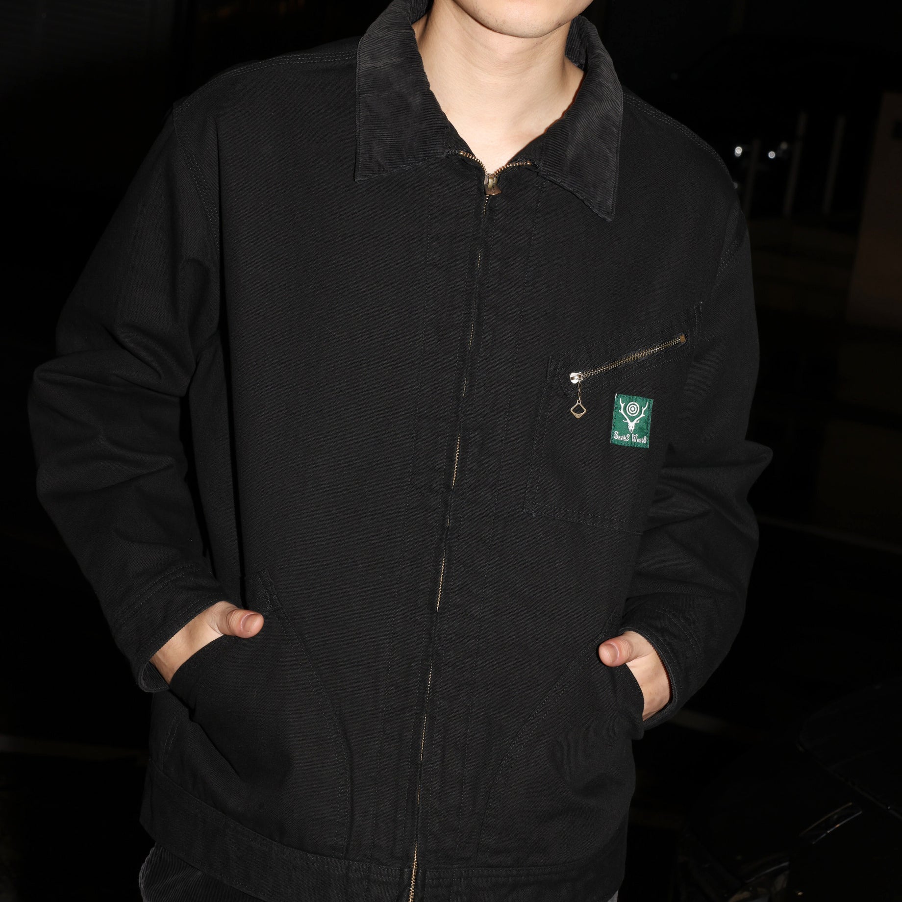 WORK JACKET - 11.5OZ COTTON CANVAS （BLACK）