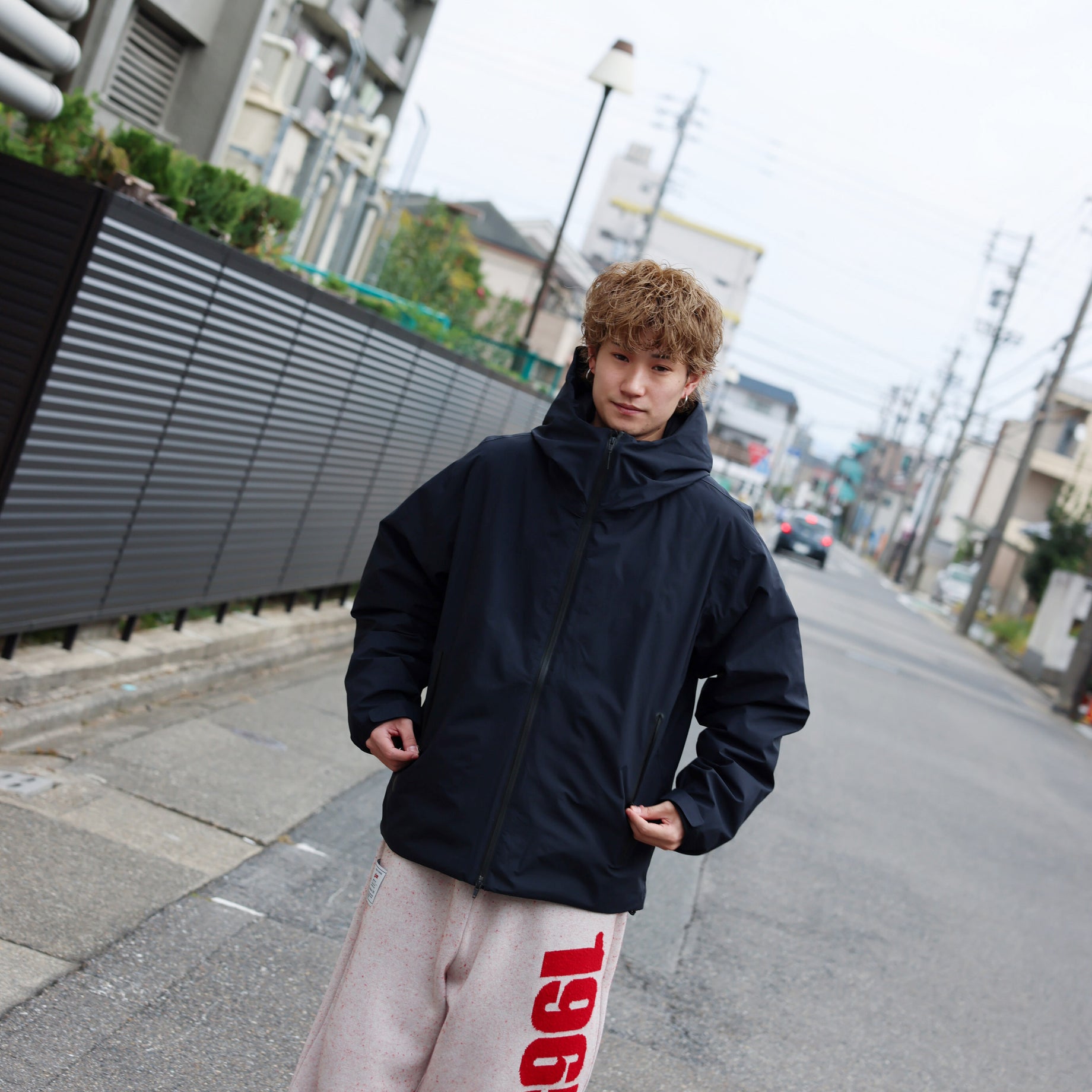 3LYR DOWN HOODIE（NAVY）