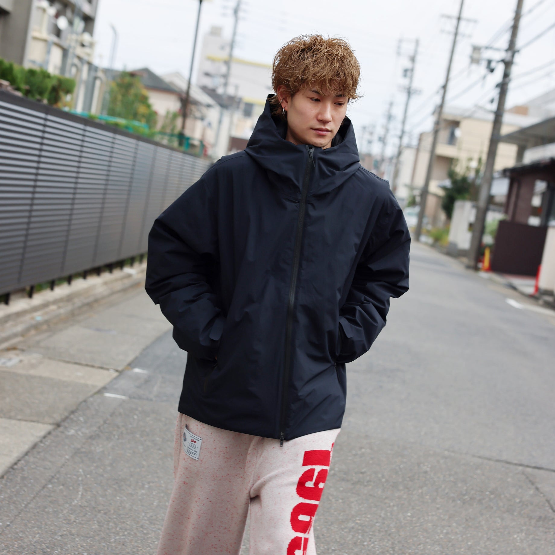 3LYR DOWN HOODIE（NAVY）