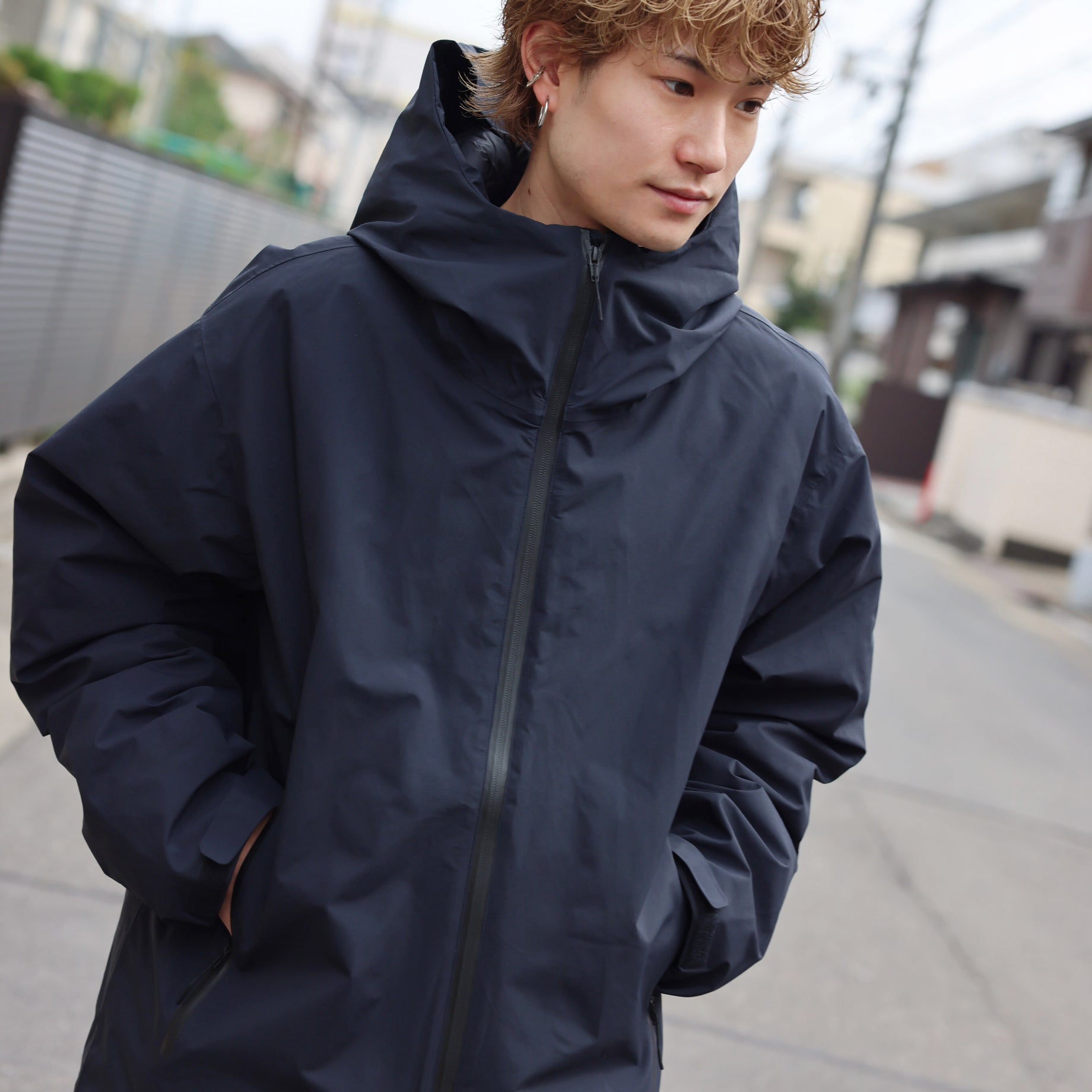 3LYR DOWN HOODIE（NAVY）