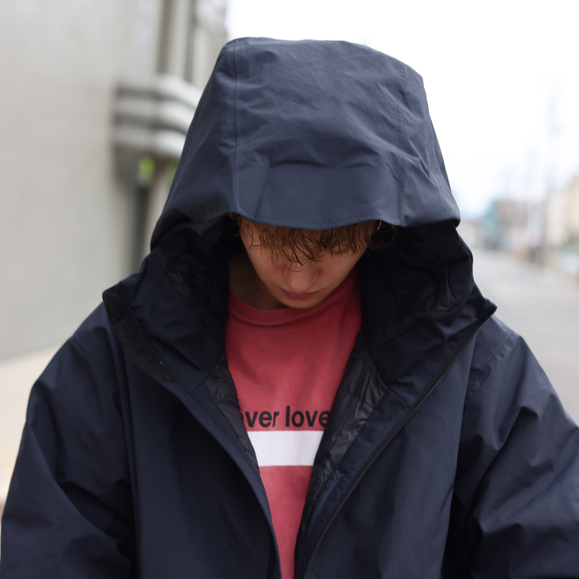 3LYR DOWN HOODIE（NAVY）