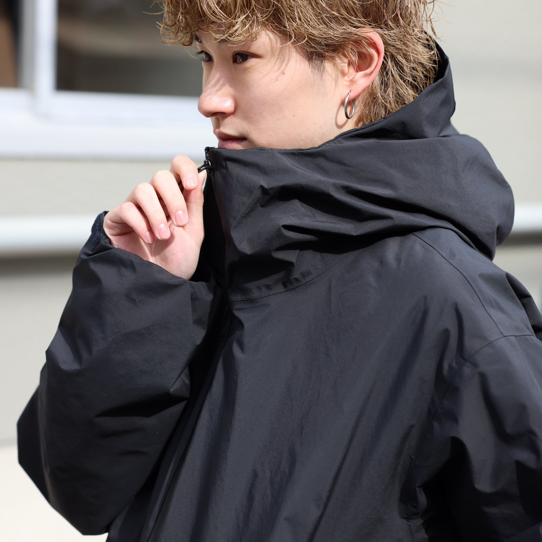 3LYR DOWN HOODIE（BLACK）