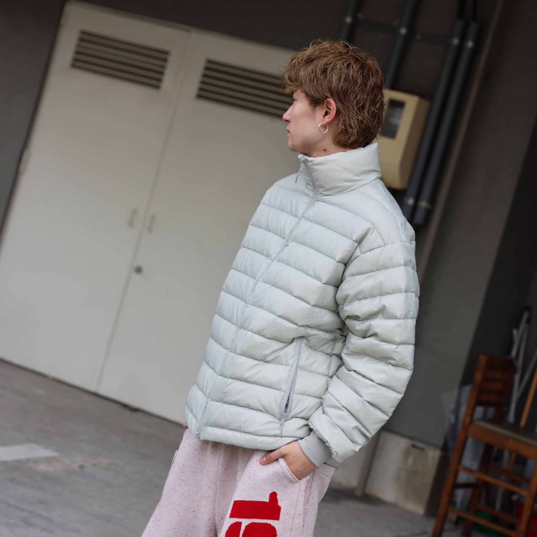 MIDDLE DOWN JACKET（LT.GRAY）