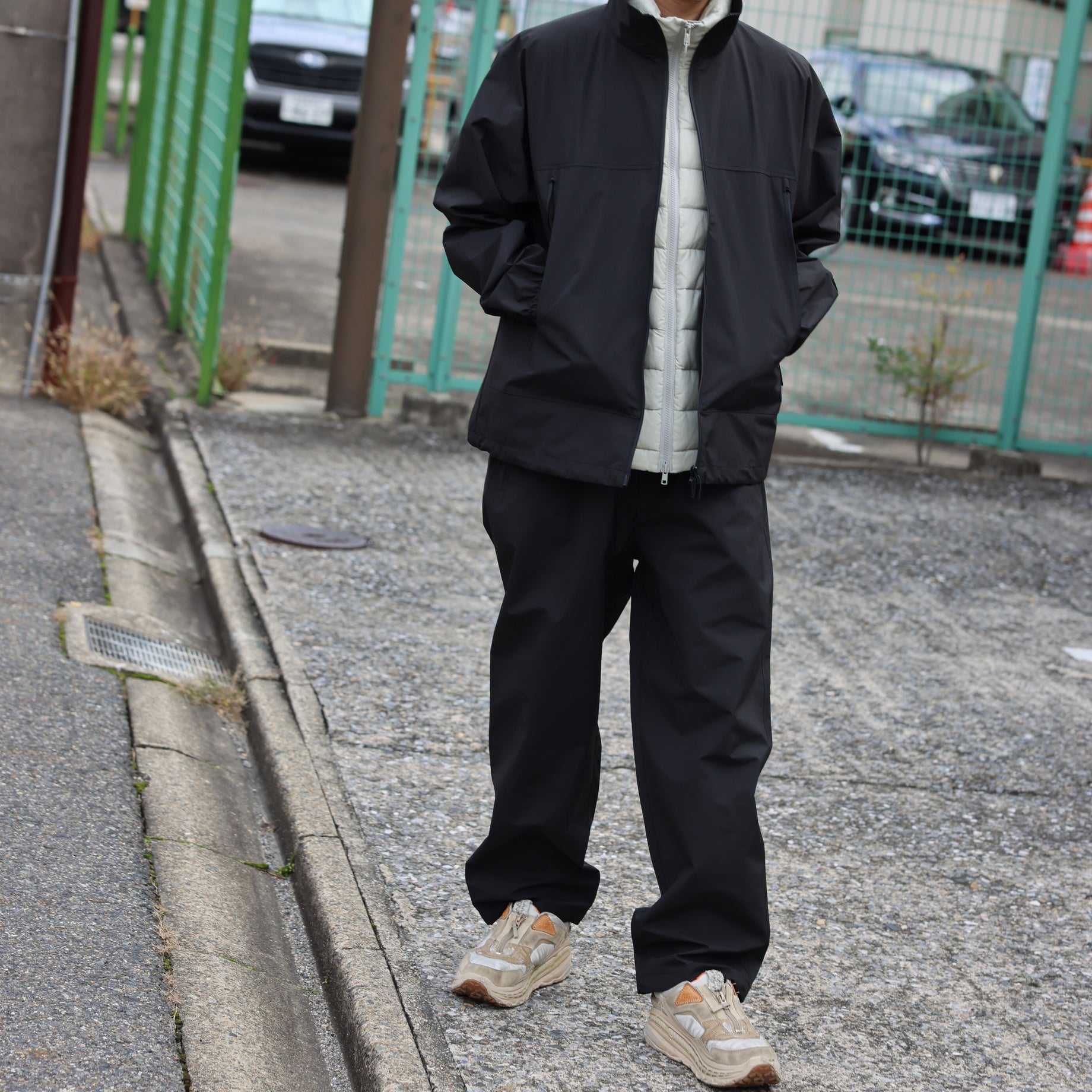 NYLON PANTS（BLACK）