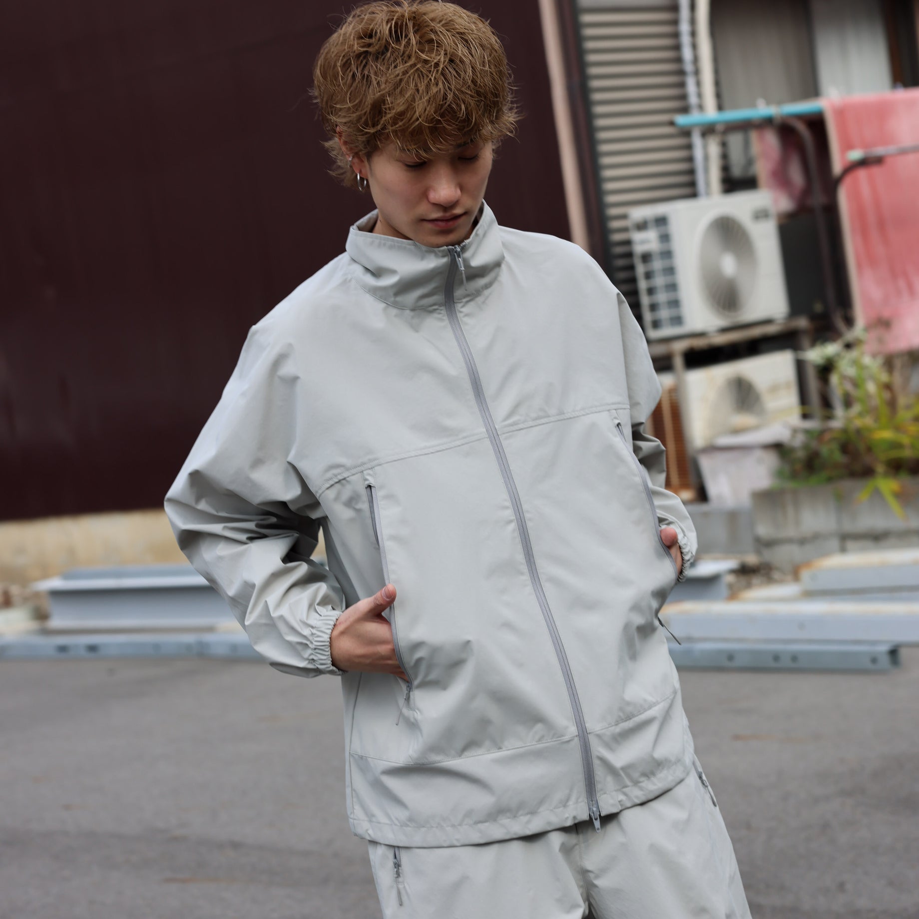 NYLON JACKET（LT.GRAY）