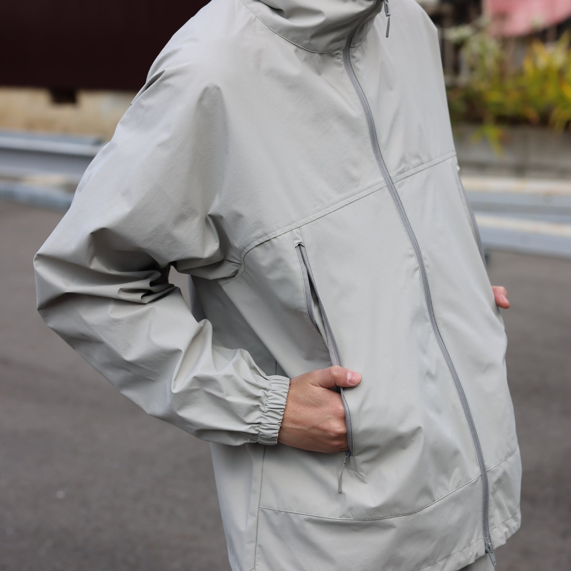 NYLON JACKET（LT.GRAY）
