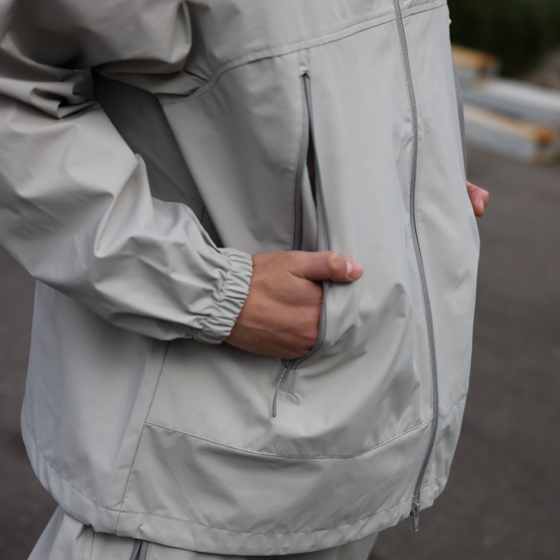 NYLON JACKET（LT.GRAY）