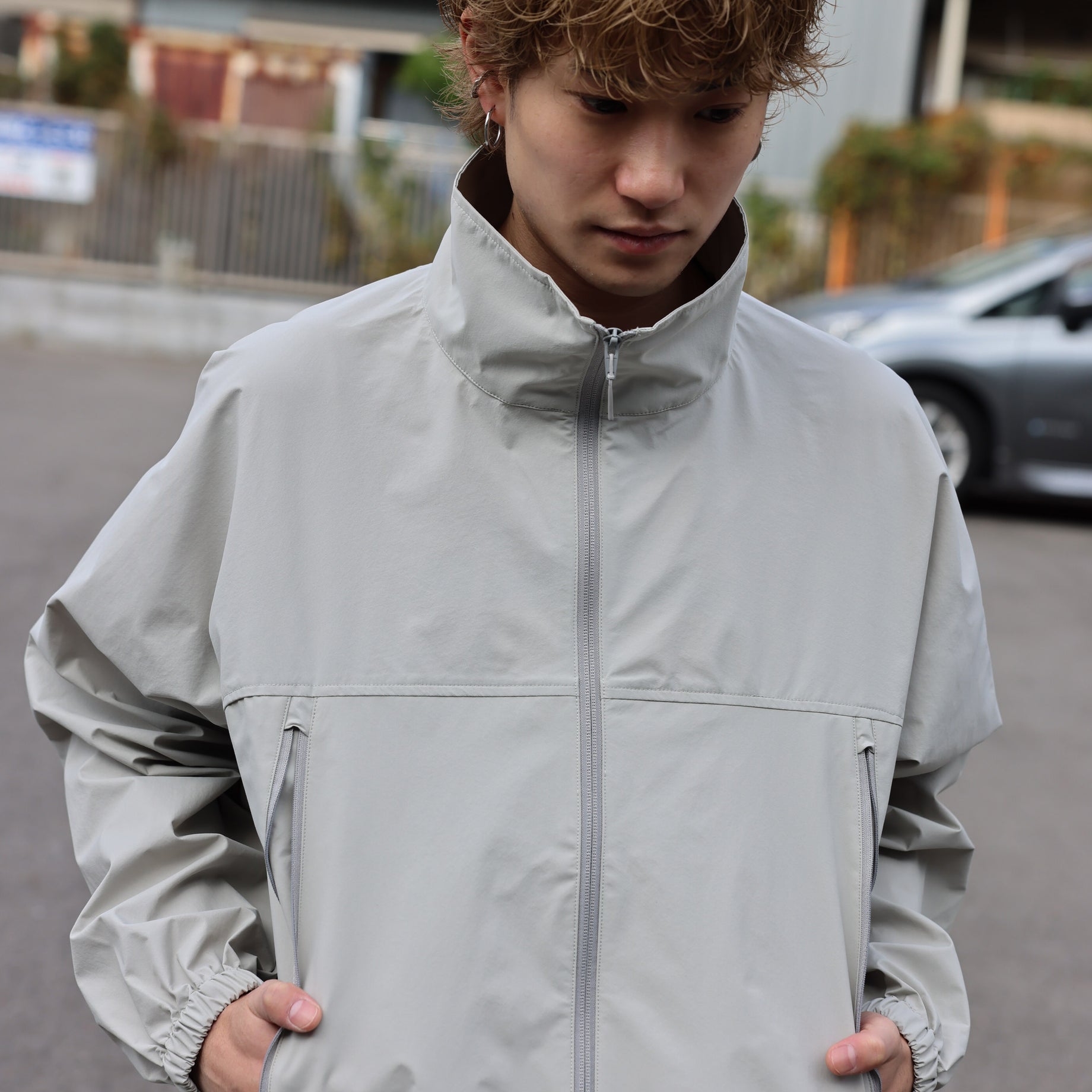 NYLON JACKET（LT.GRAY）