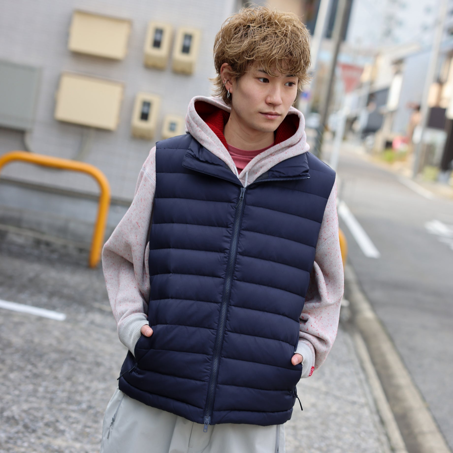 MIDDLE DOWN VEST（NAVY）