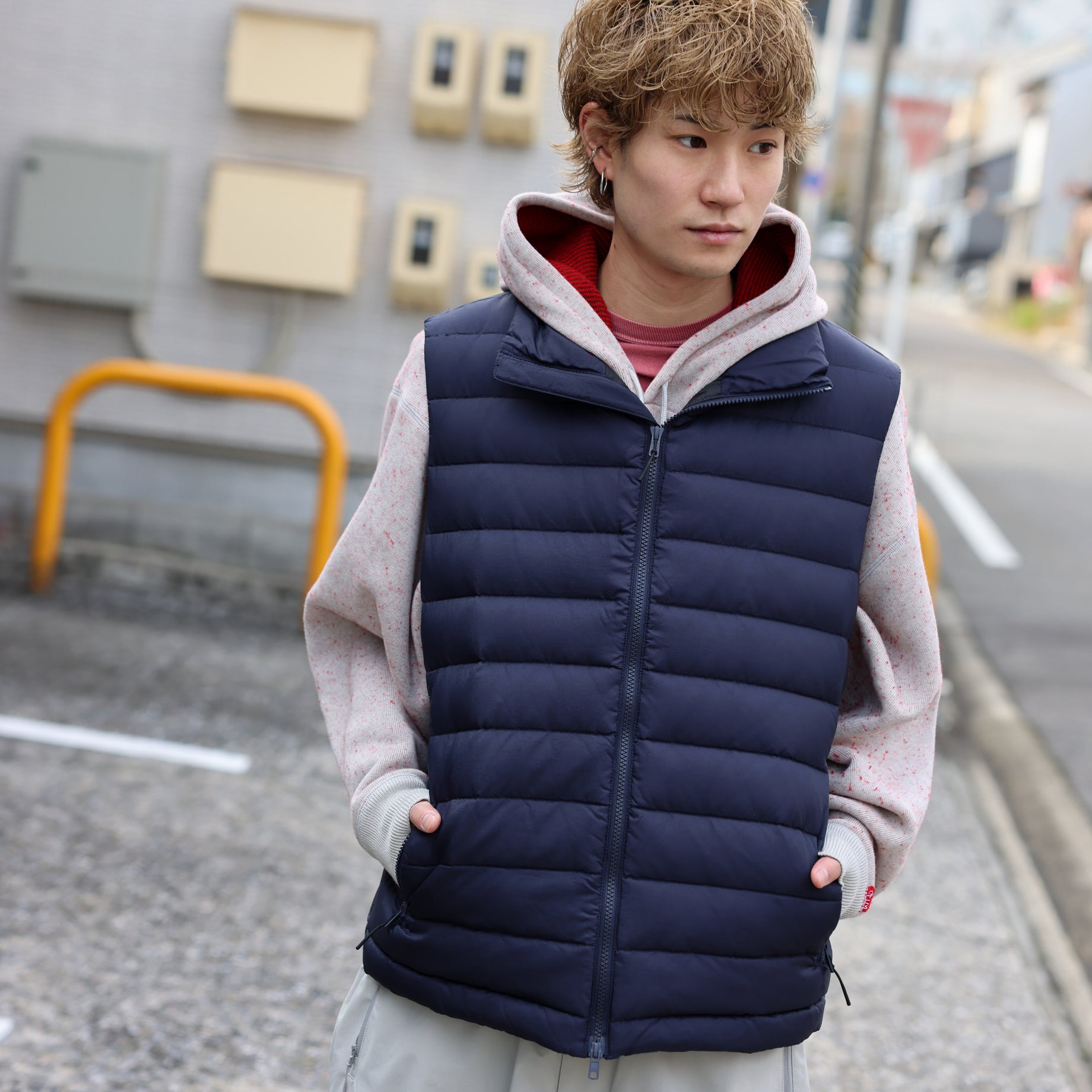 MIDDLE DOWN VEST（NAVY）
