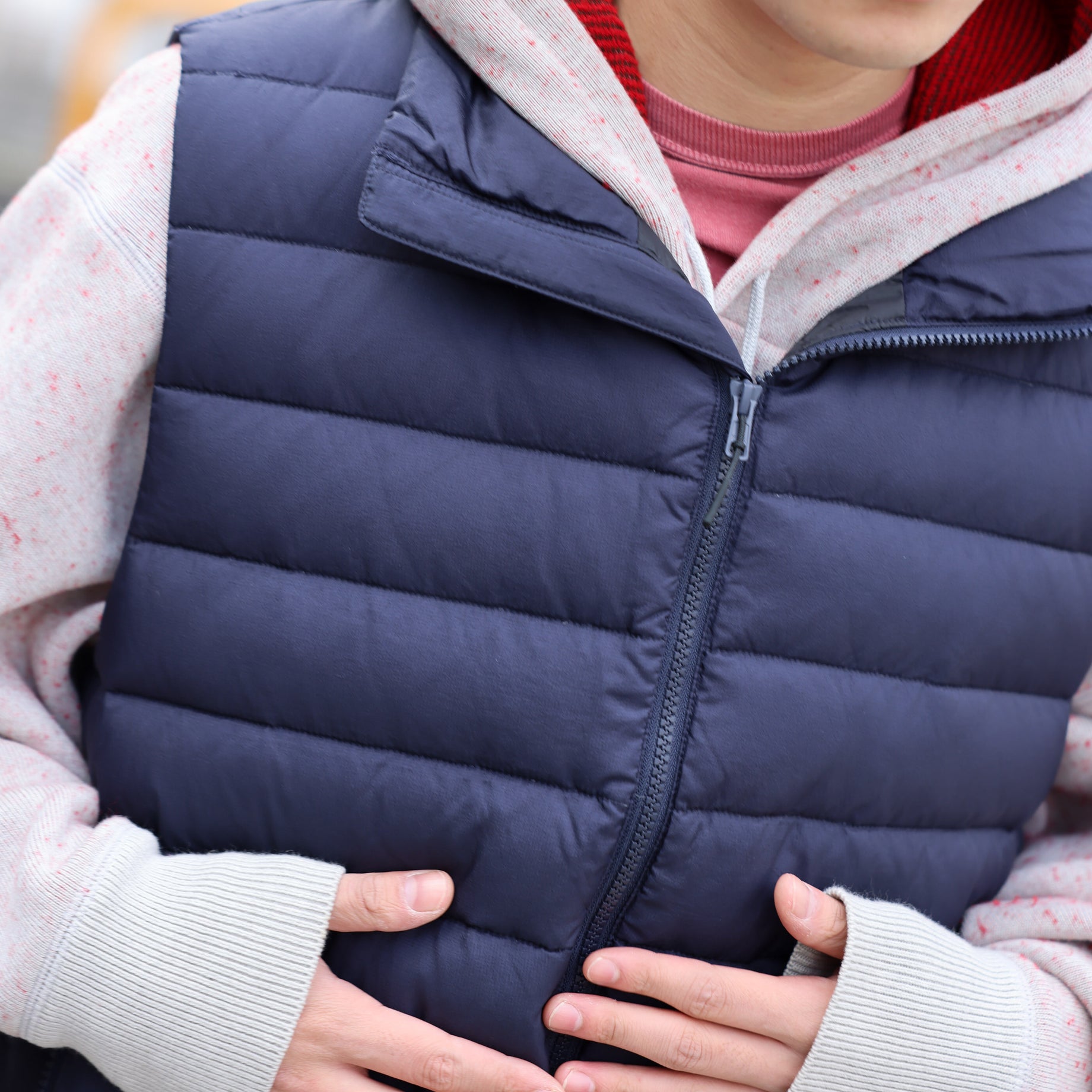 MIDDLE DOWN VEST（NAVY）