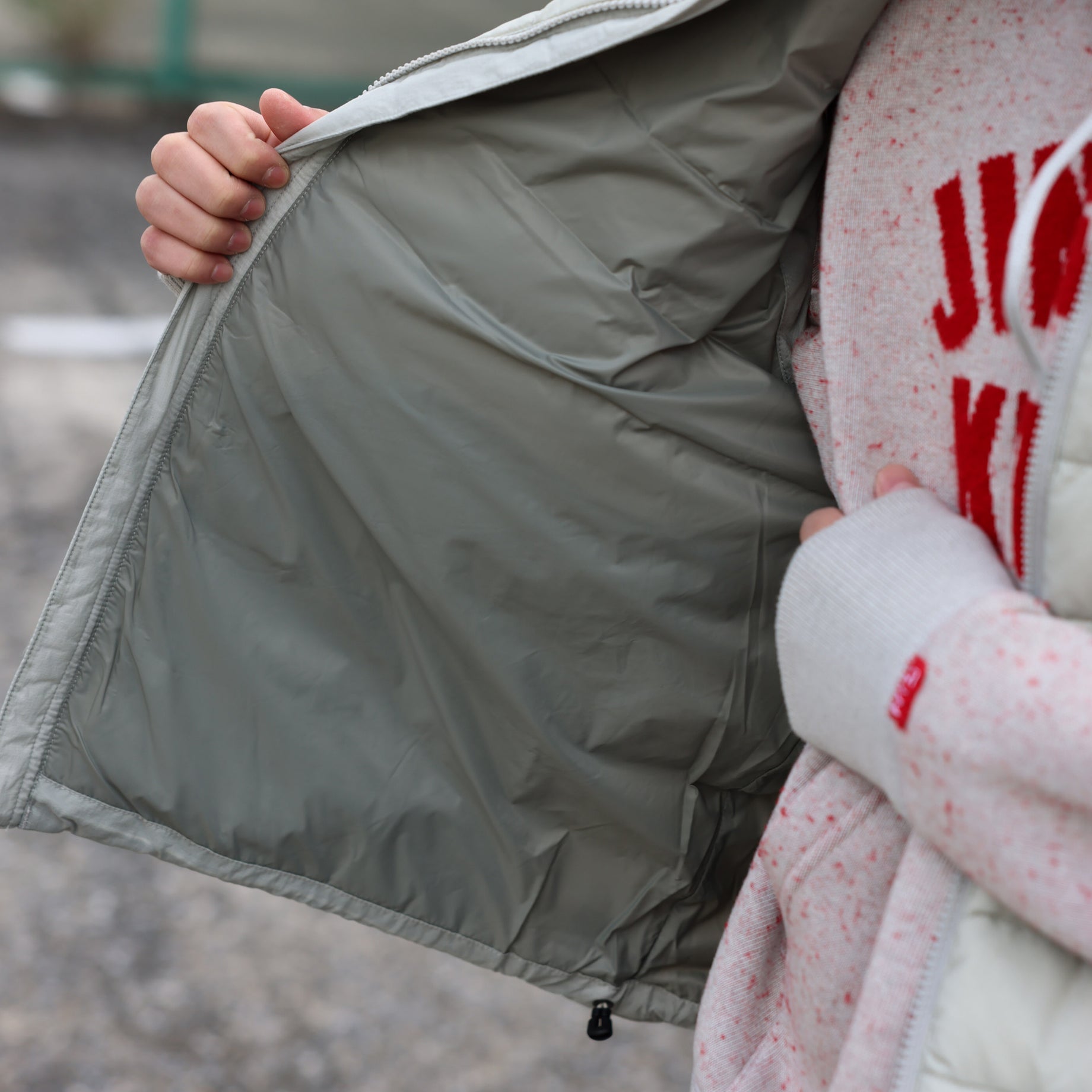 MIDDLE DOWN VEST（LT.GRAY）