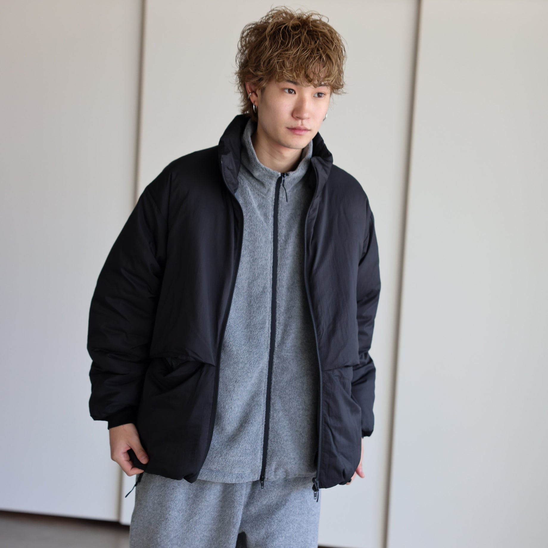 LIGHT DOWN JACKET（BLACK）