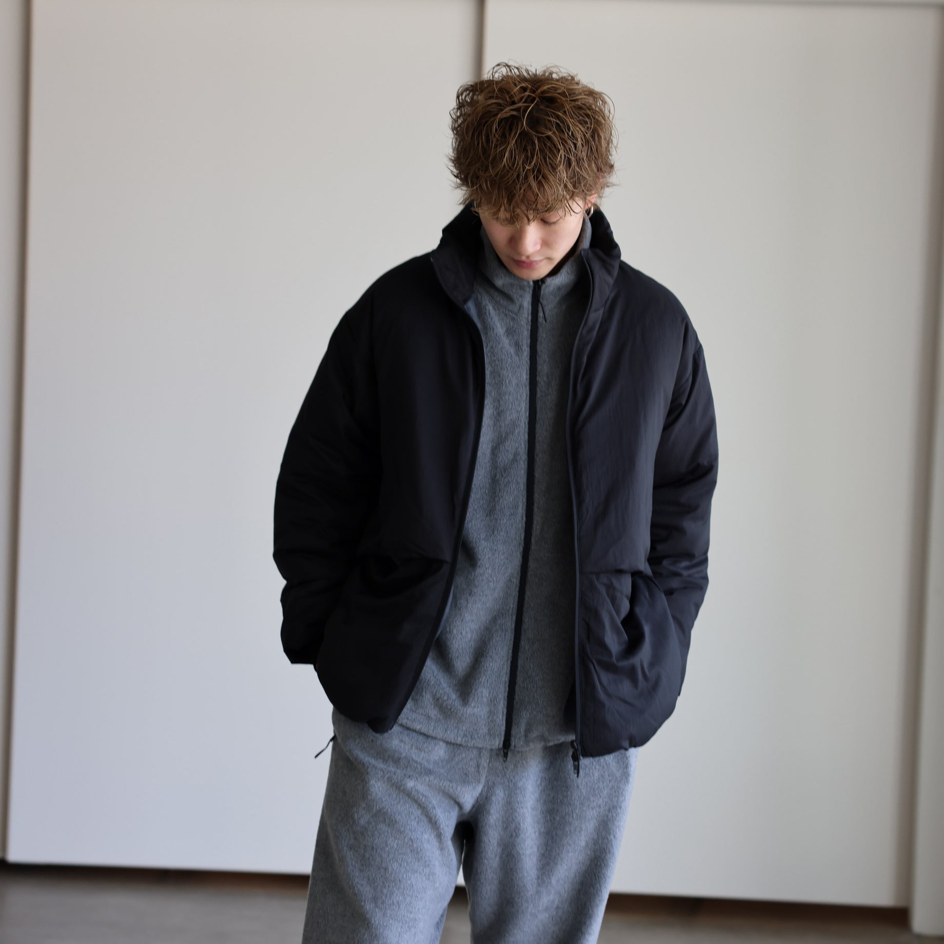 LIGHT DOWN JACKET（BLACK）