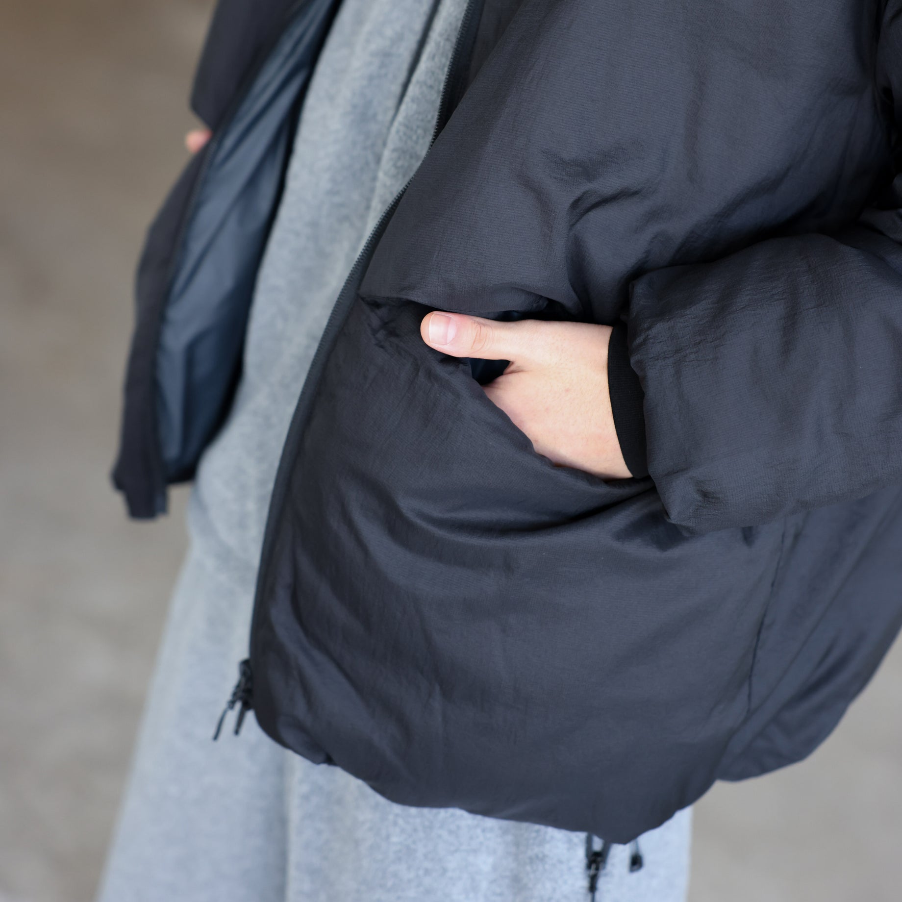 LIGHT DOWN JACKET（BLACK）