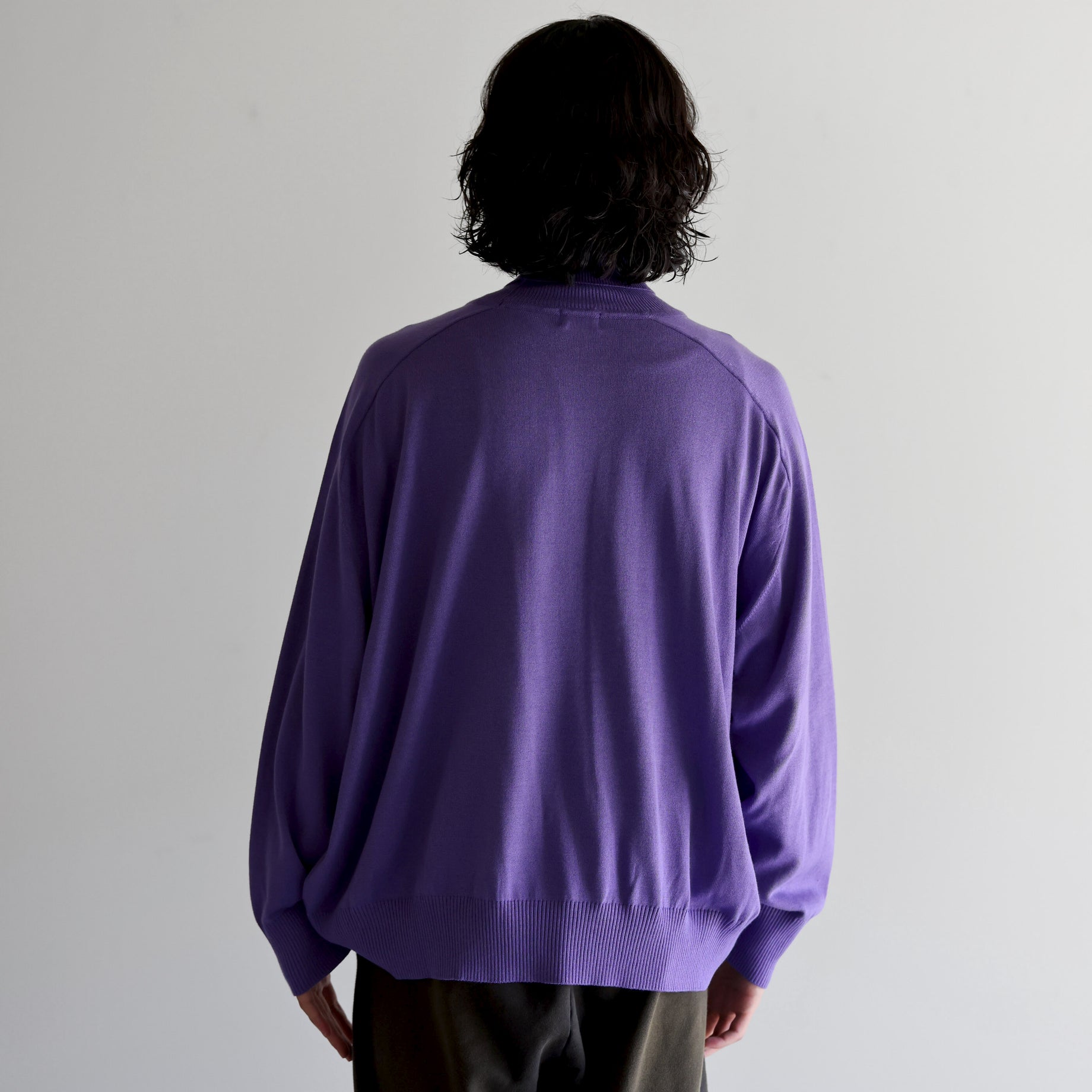 TURTLE NECK KNIT （L.PURPLE）